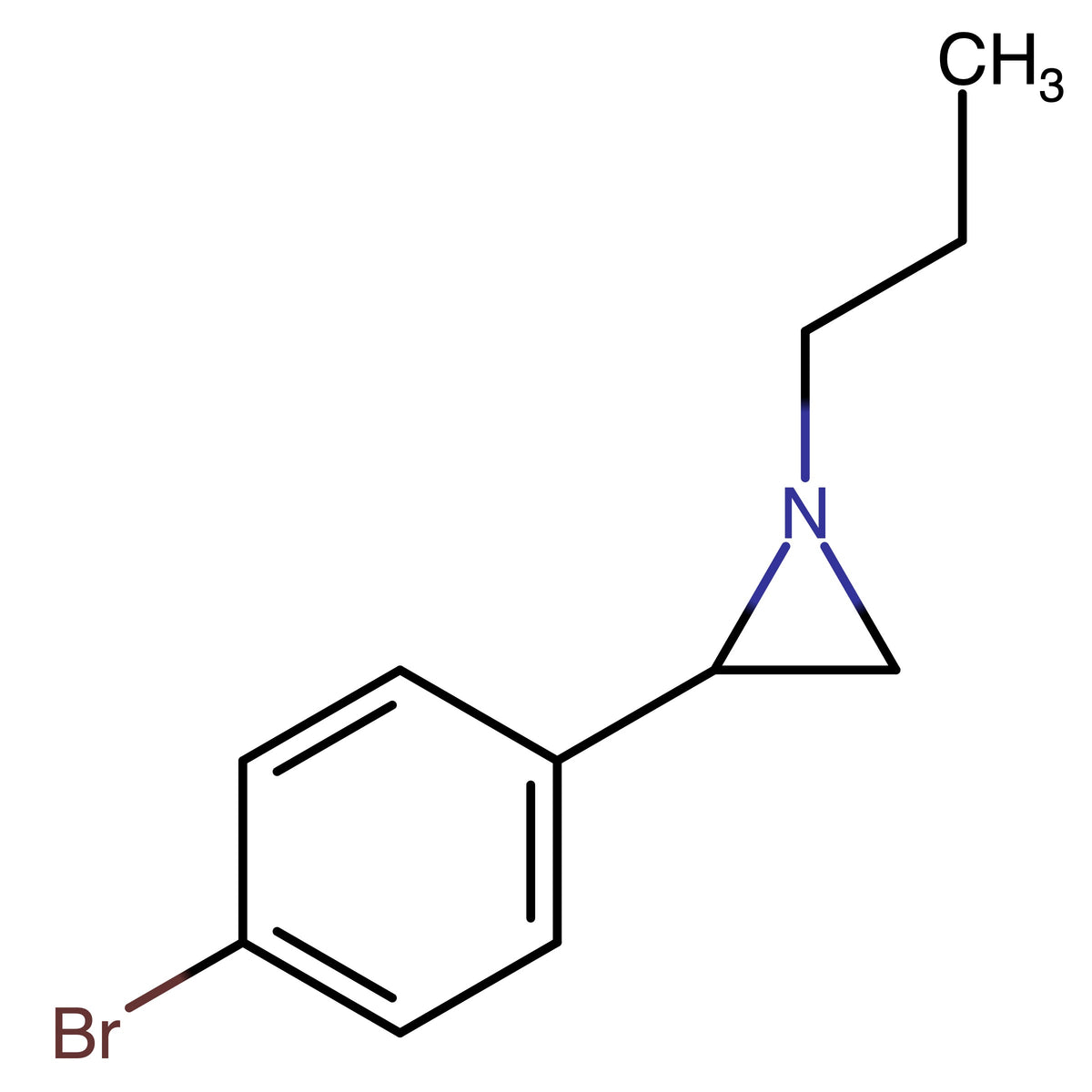 2-(4-Bromophenyl)-1-propylaziridine
