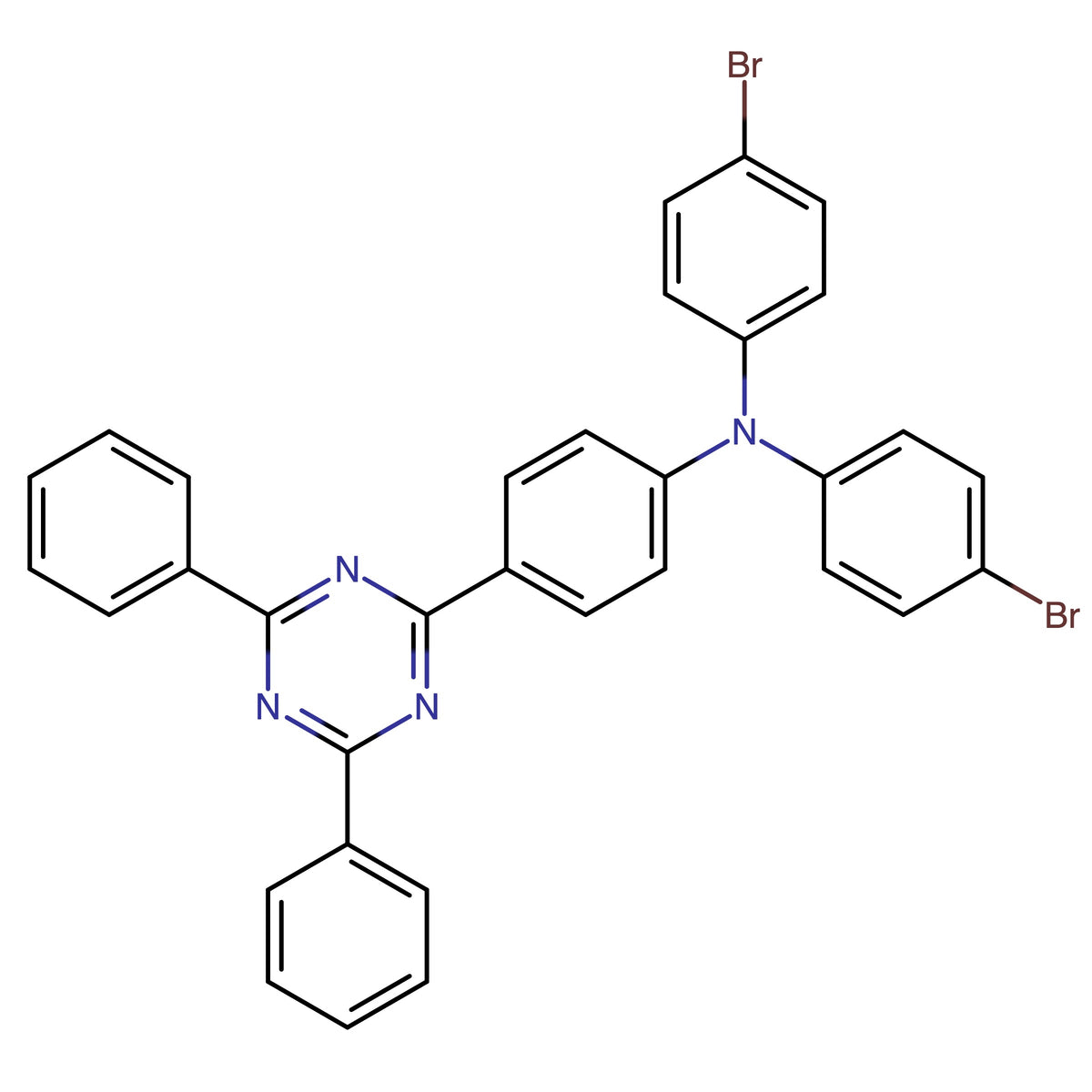 N,N-Bis(4-bromophenyl)-4-(4,6-diphenyl-1,3,5-triazin-2-yl)aniline