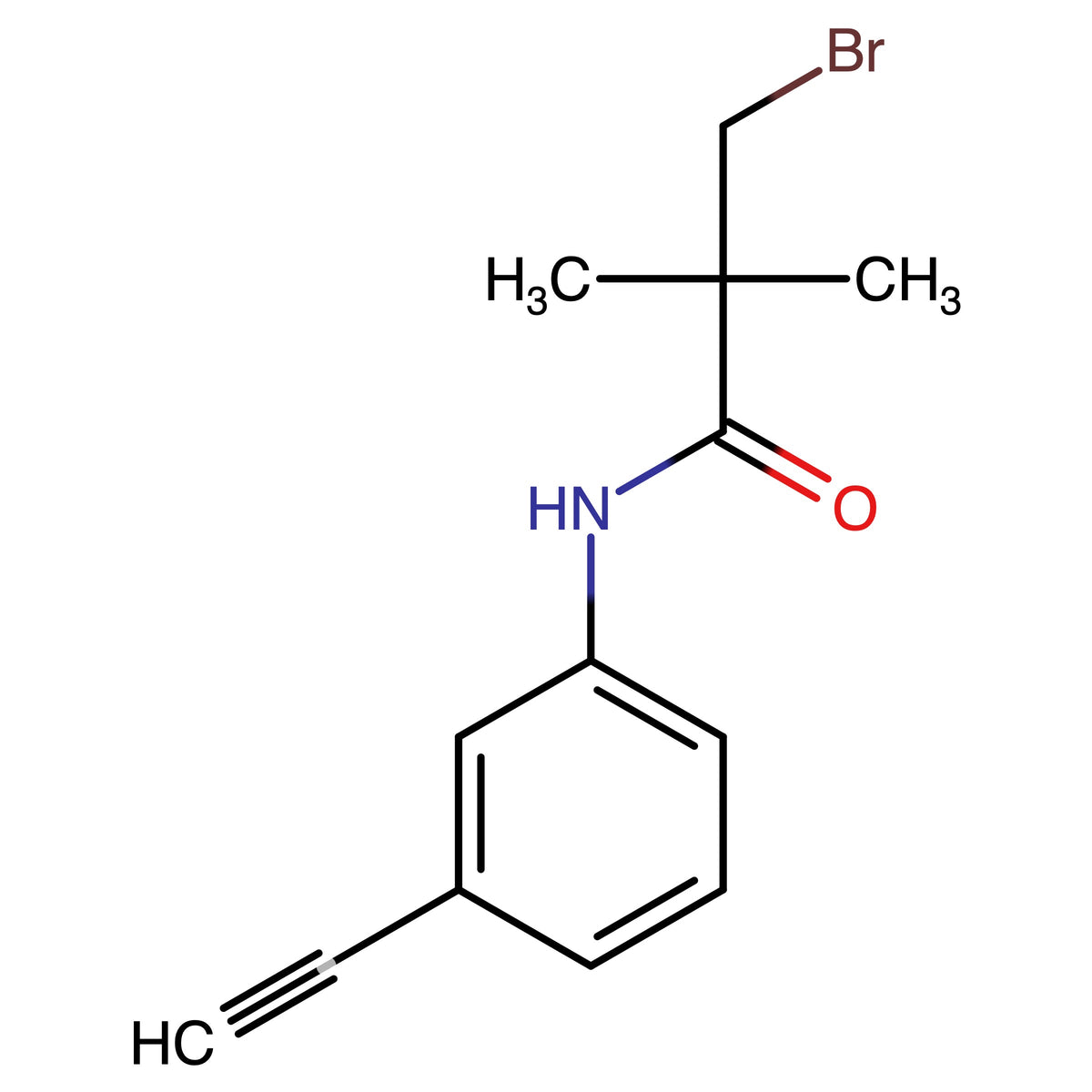 3-Bromo-N-(3-ethynylphenyl)-2,2-dimethylpropanamide