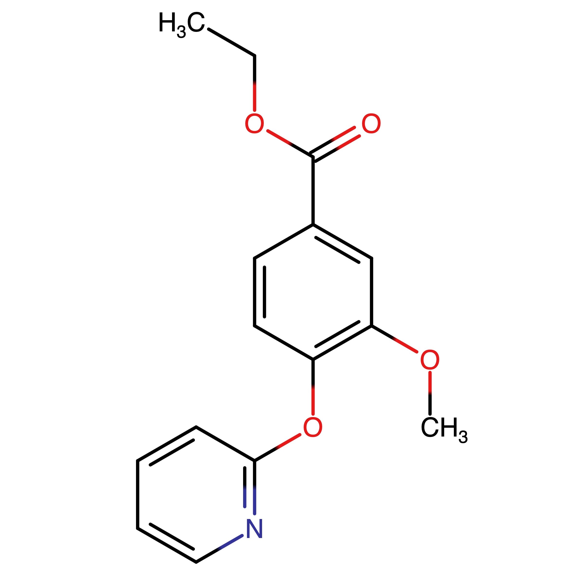 Name: Ethyl 3-methoxy-4-(pyridin-2-yloxy)benzoate
