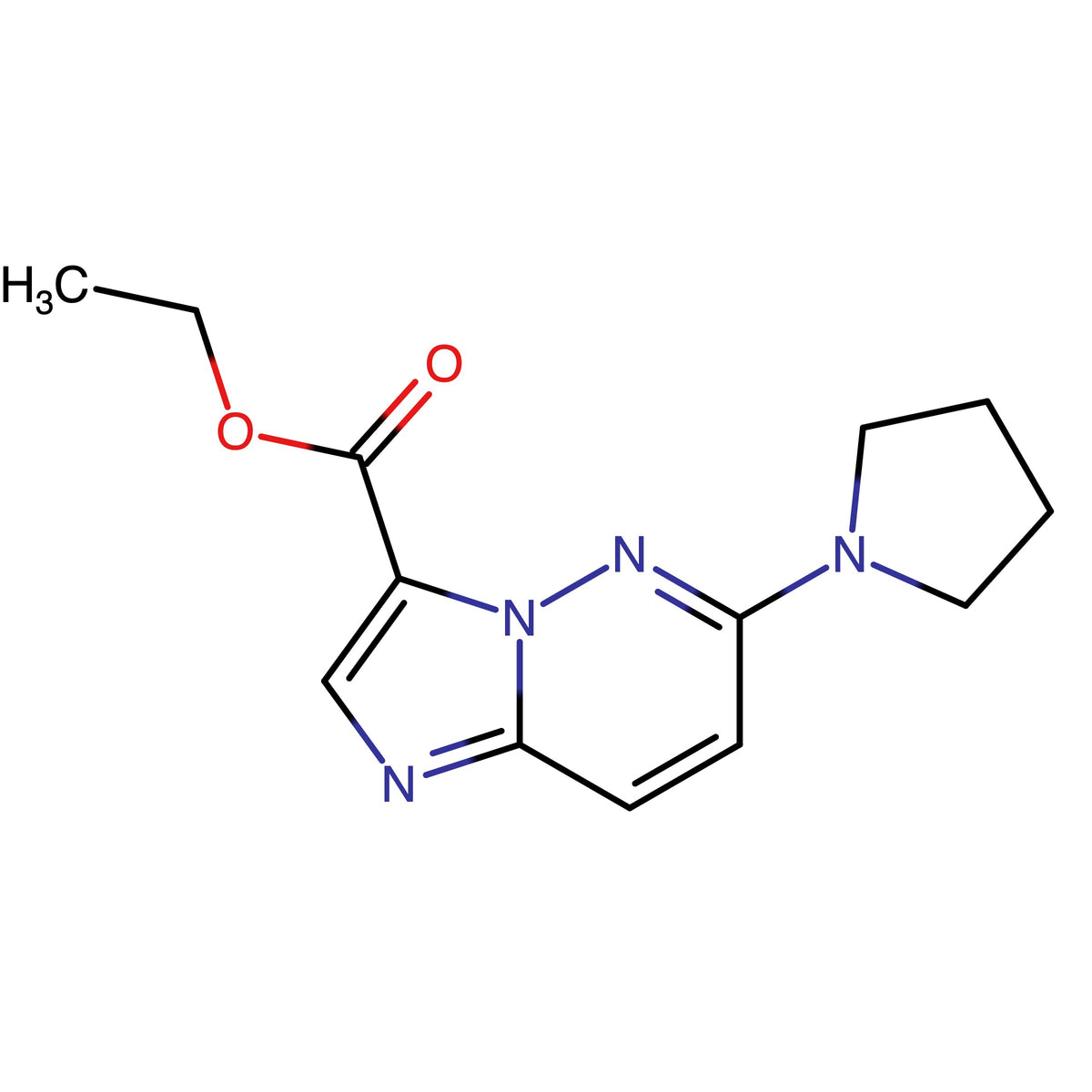 Ethyl 6-pyrrolidin-1-ylimidazo[1,2-b]pyridazine-3-carboxylate