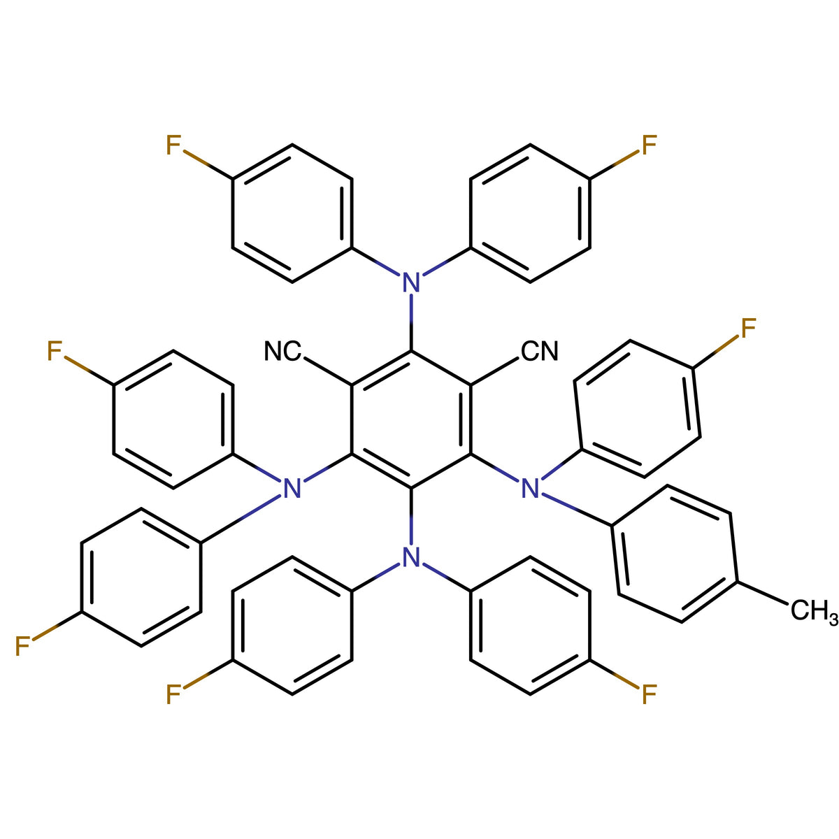 2,4,5,6-Tetrakis(bis(4-fluorophenyl)amino)isophthalonitrile
