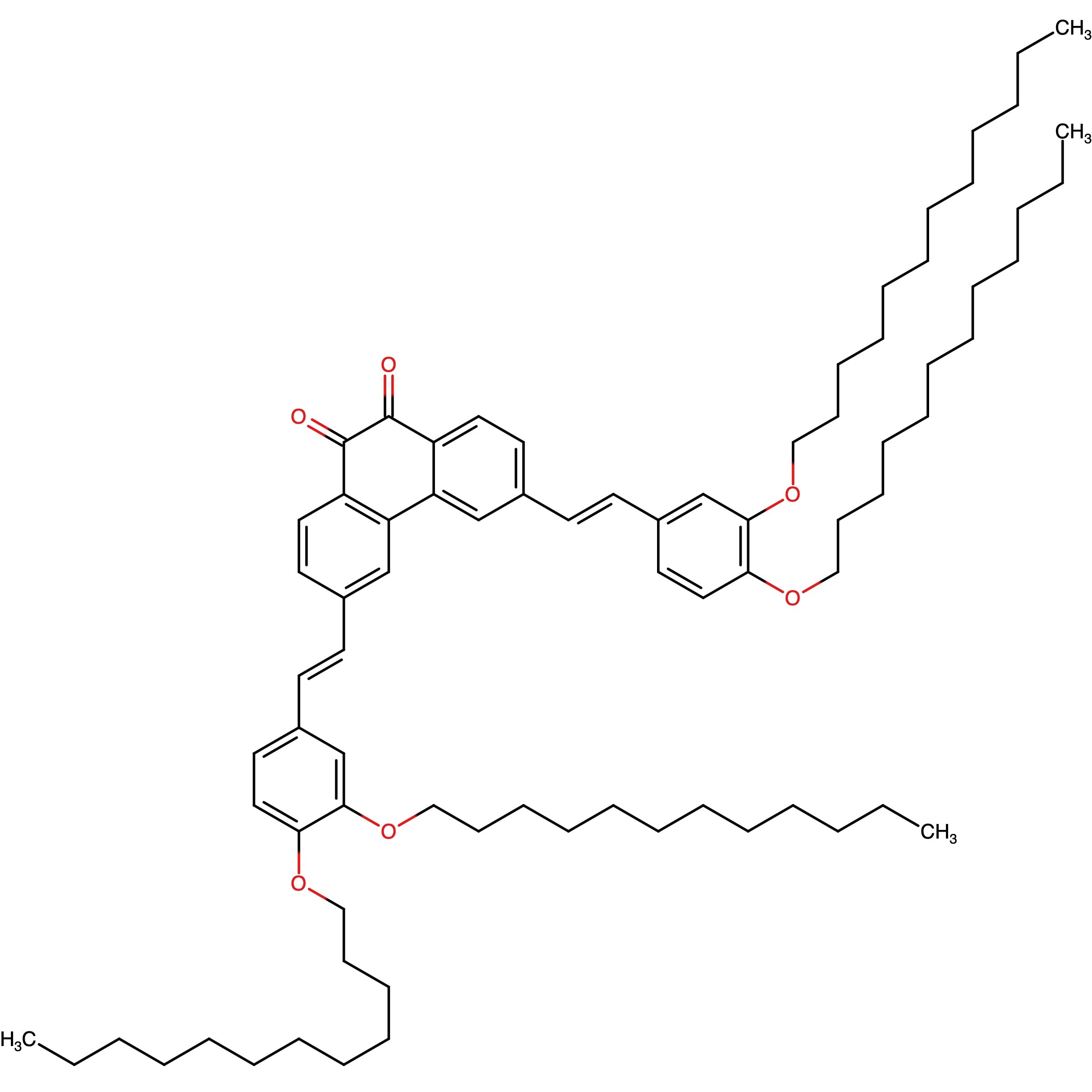 3,6-Bis-[2-(3,4-bis-dodecyloxy-phenyl)-vinyl]-phenanthrene-9,10-dione
