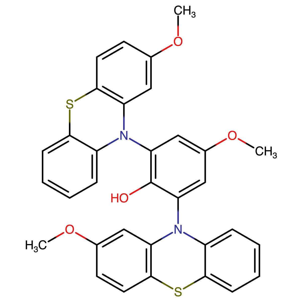 4-Methoxy-2,6-bis(2-methoxy-10H-phenothiazin-10-yl)phenol