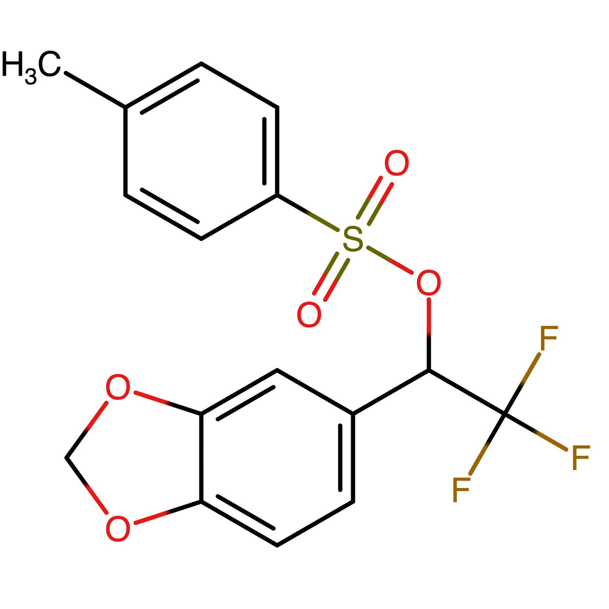 1-(Benzo[1,3]dioxol-5-yl)-2,2,2-trifluoroethyl 4-methylbenzenesulfonate