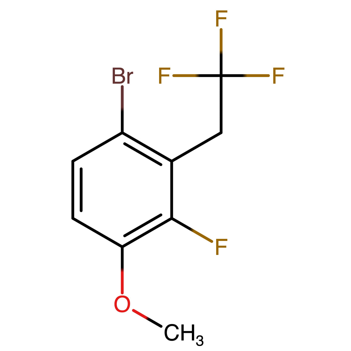 1-Bromo-3-fluoro-4-methoxy-2-(2,2,2-trifluoroethyl)benzene