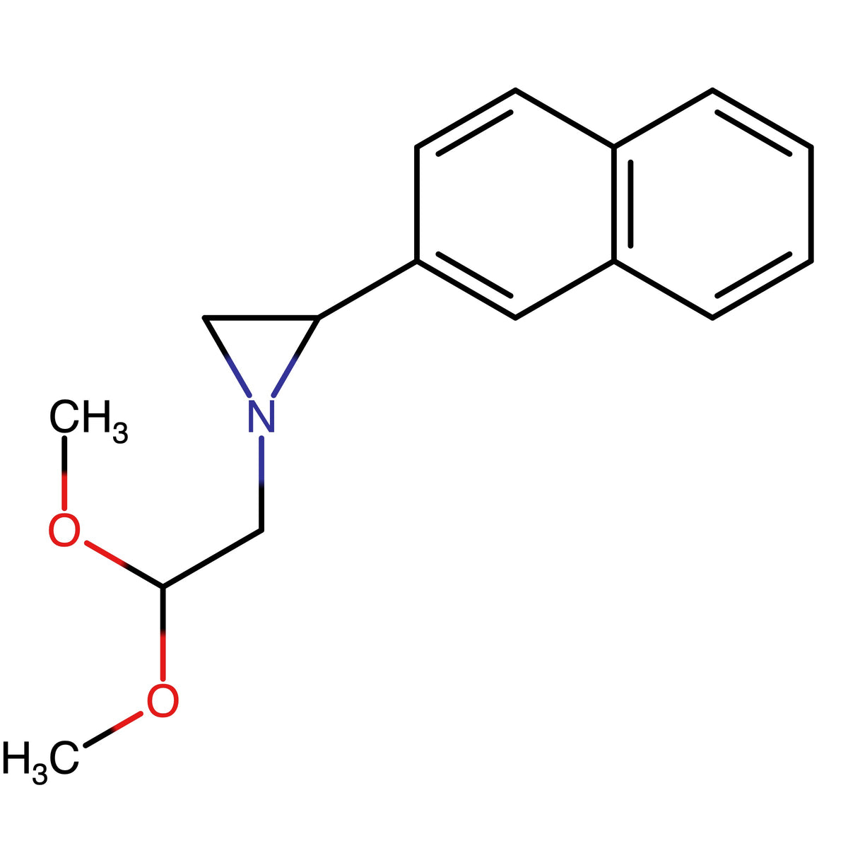 1-(2,2-Dimethoxyethyl)-2-(naphthalen-2-yl)aziridine
