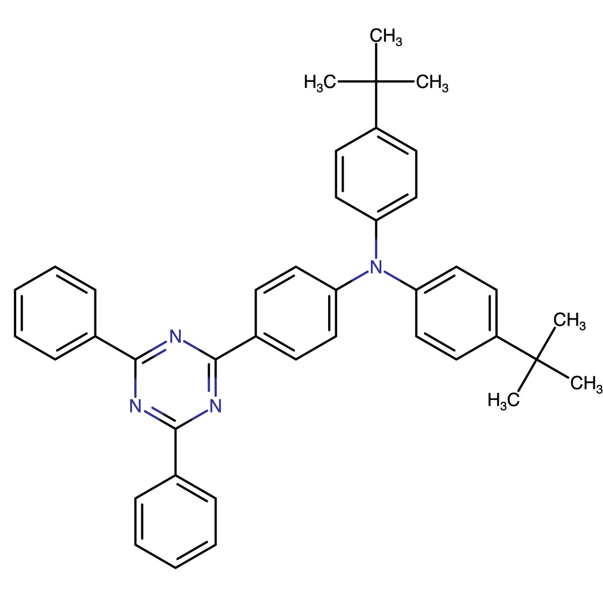 4-(tert-Butyl)-N-(4-(tert-butyl)phenyl)-N-(4-(4,6-diphenyl-1,3,5-triazin-2-yl)phenyl)aniline