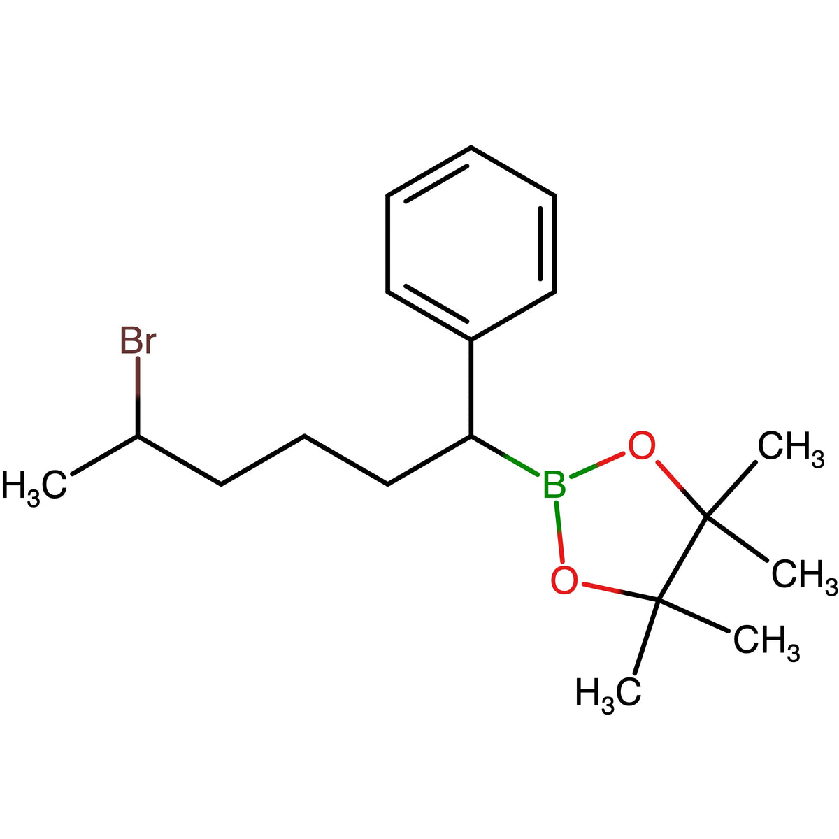 2-(5-Bromo-1-phenylhexyl)-4,4,5,5-tetramethyl-1,3,2-dioxaborolane