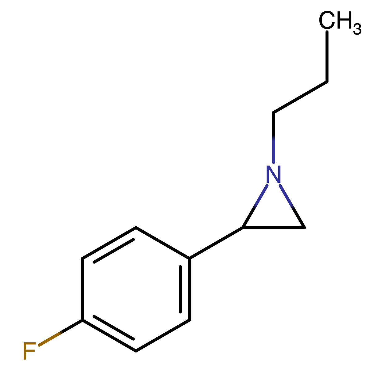 2-(4-Fluorophenyl)-1-propylaziridine