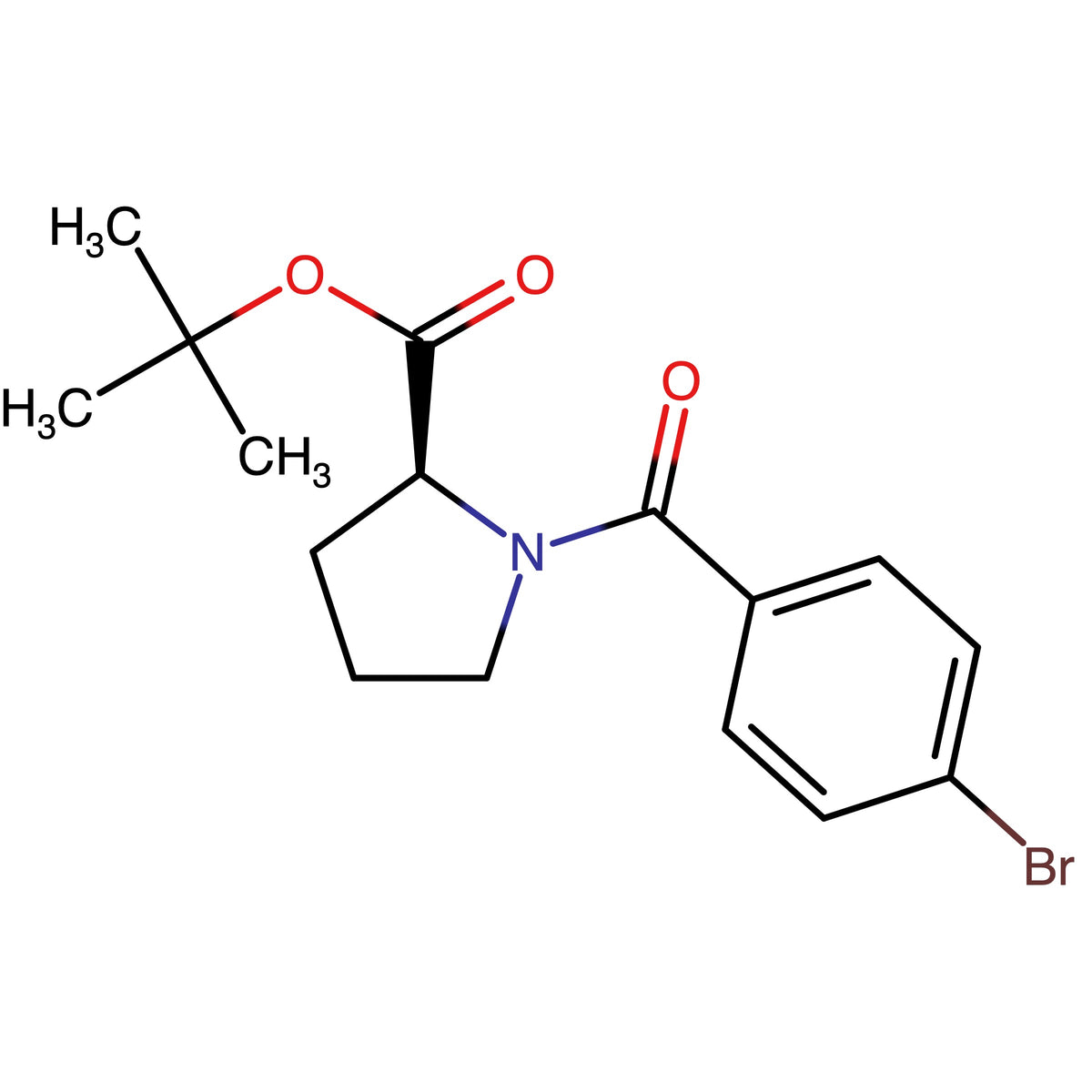 tert-Butyl (4-bromobenzoyl)-L-prolinate (mixture of rotamers)