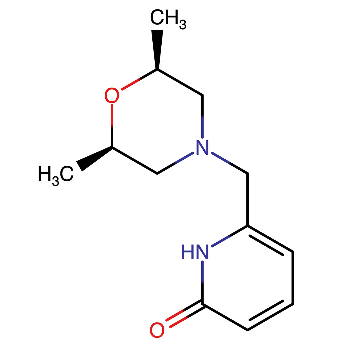 6-((cis-2,6-Dimethylmorpholino)methyl)pyridin-2(1H)-one