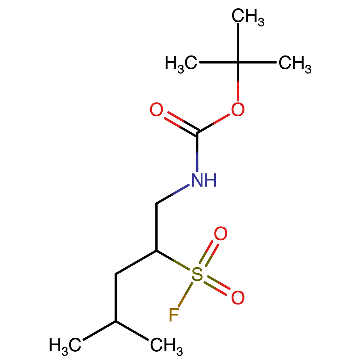 tert-Butyl (2-(fluorosulfonyl)-4-methylpentyl)carbamate