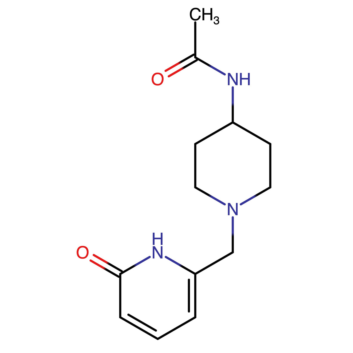 N-(1-((6-Oxo-1,6-dihydropyridin-2-yl)methyl)piperidin-4-yl)acetamideÊ