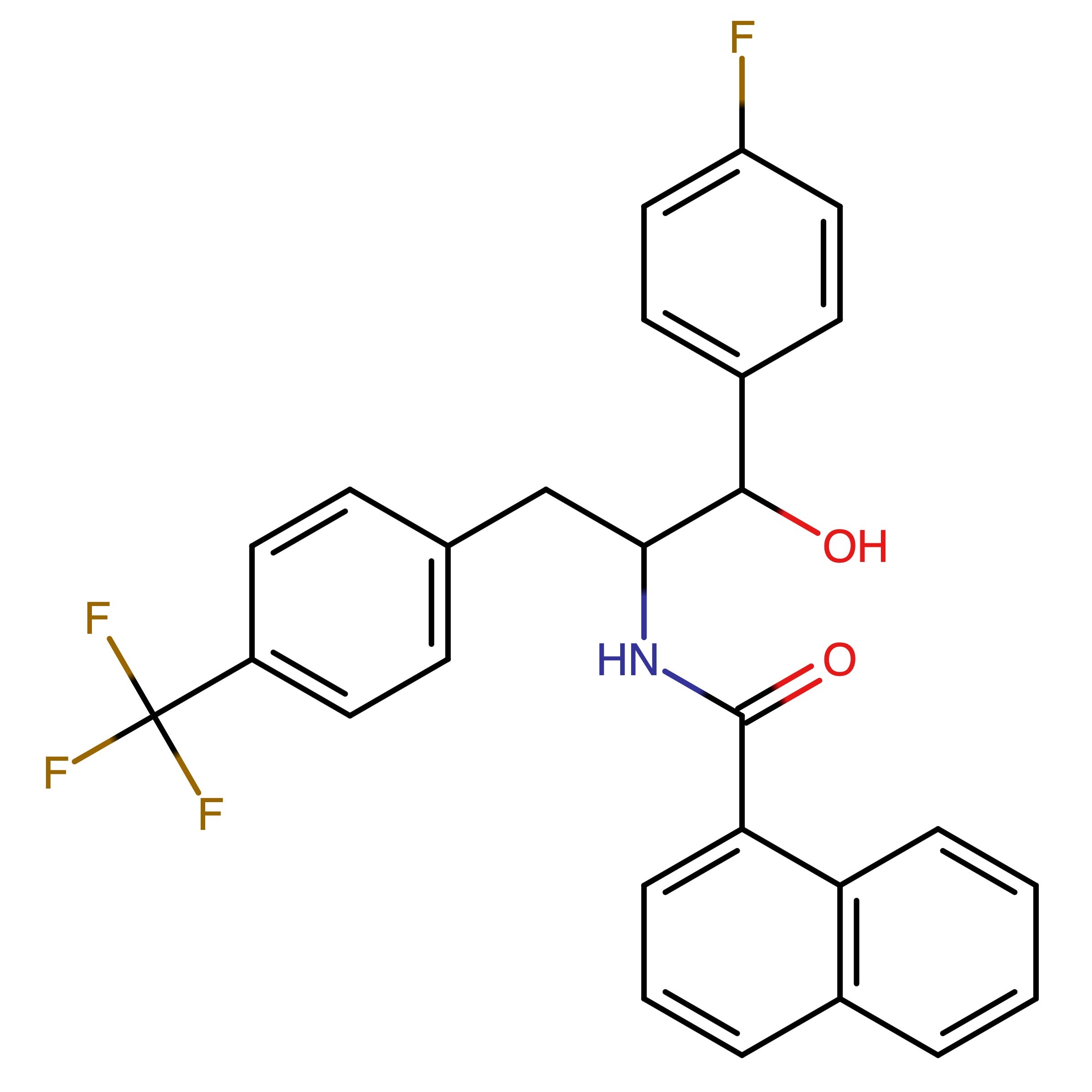 Name: N-[2-(4-Fluorophenyl)-2-hydroxy-1-[[4-(trifluoromethyl)phenyl]methyl]ethyl]-1-naphthalenecarboxamide