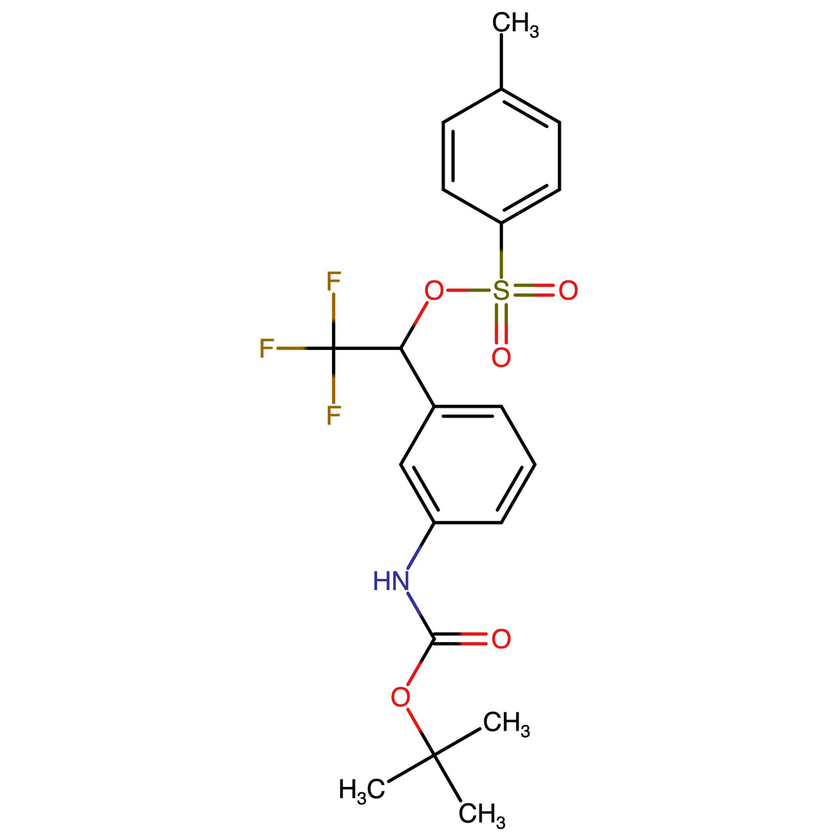 1-(3-((t-Butoxycarbonyl)amino)phenyl)-2,2,2-trifluoroethyl 4-methylbenzenesulfonate
