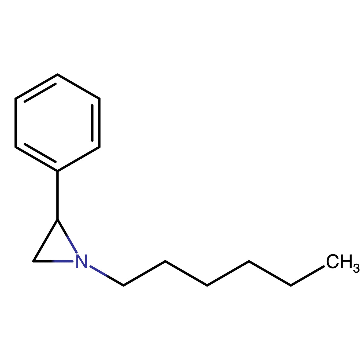 1-Hexyl-2-phenylaziridine