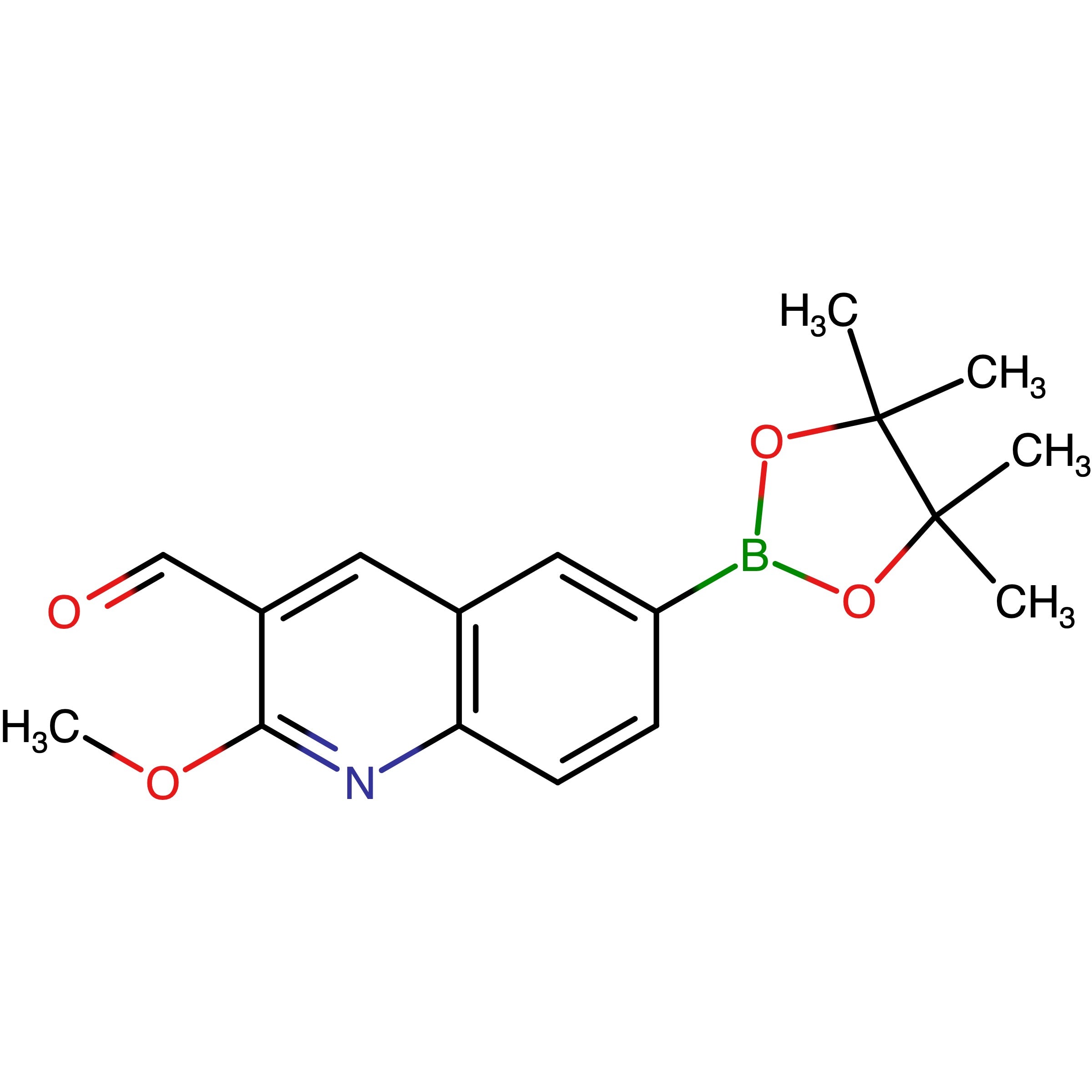 2-Methoxy-6-(4,4,5,5-tetramethyl-1,3,2-dioxaborolan-2-yl)quinoline-3-carbaldehyde