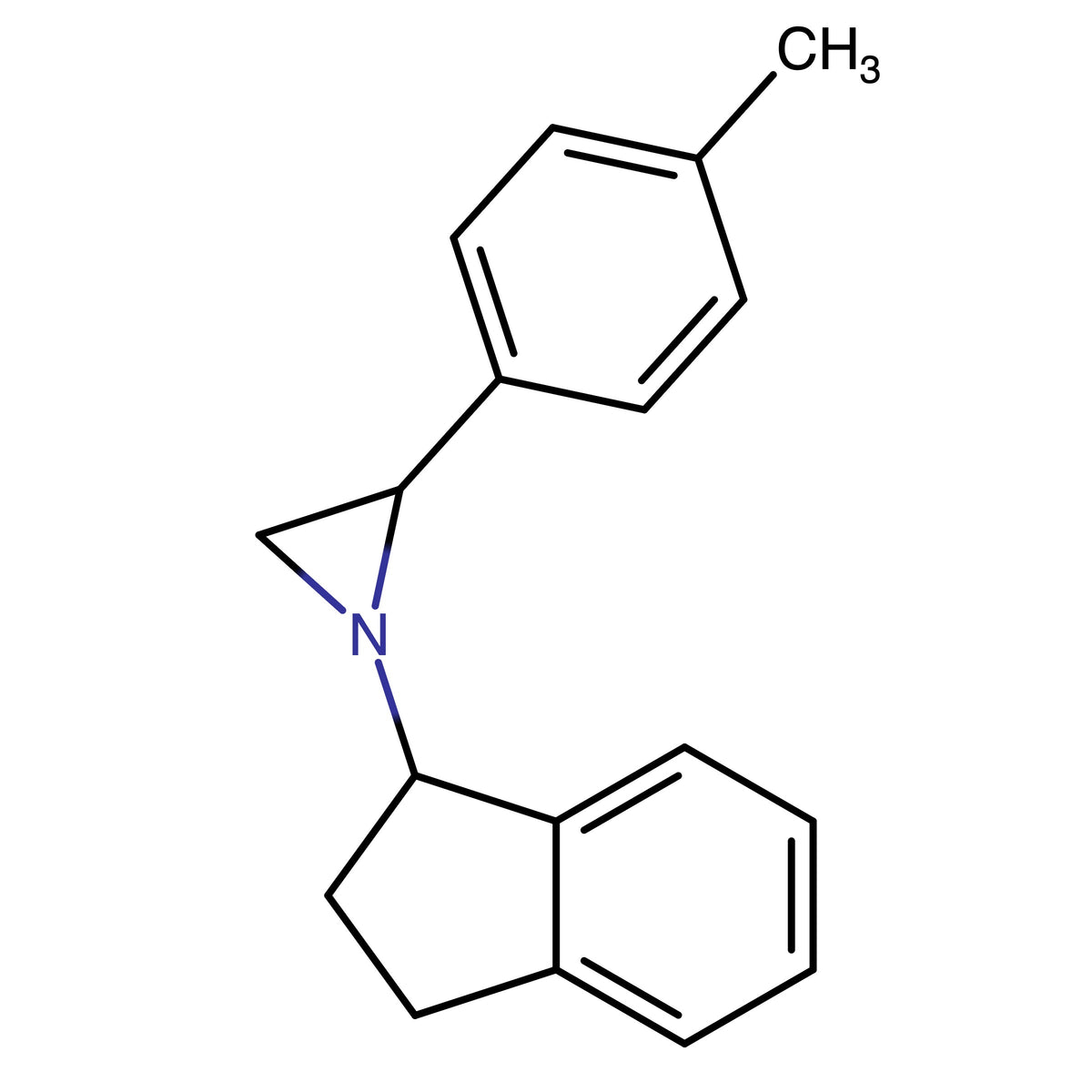1-(2,3-Dihydro-1H-inden-1-yl)-2-(p-tolyl)aziridine (mixture of diastereomers)