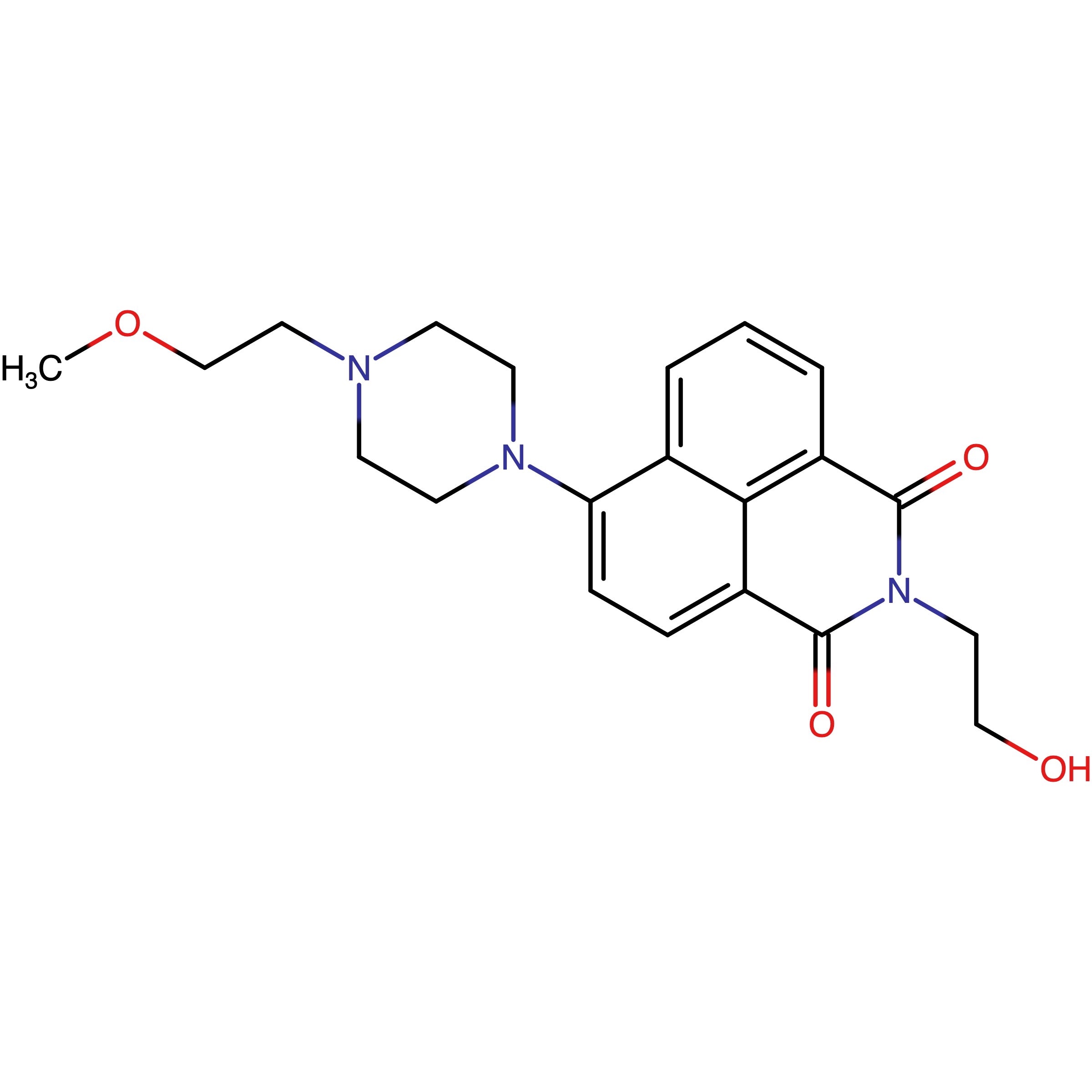 N-Hydroxyethyl-4-[(4-(2-methoxyethyl)piperazine)-1-yl]-1,8-naphthalimide