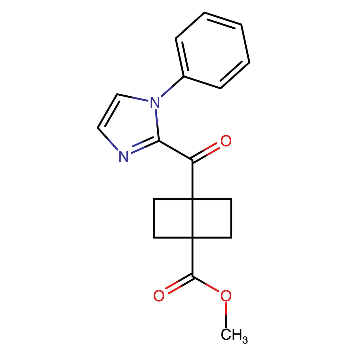 Methyl 4-(1-phenyl-1H-imidazole-2-carbonyl)bicyclo[2.2.0]hexane-1-carboxylate