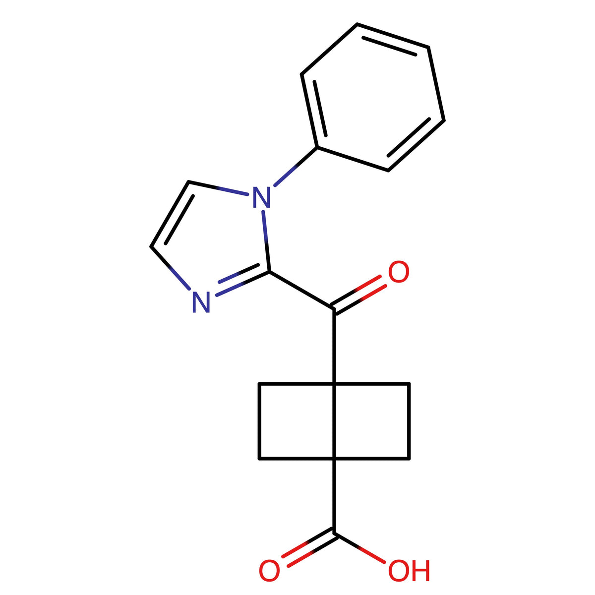 4-(1-Phenyl-1H-imidazole-2-carbonyl)bicyclo[2.2.0]hexane-1-carboxylic acid