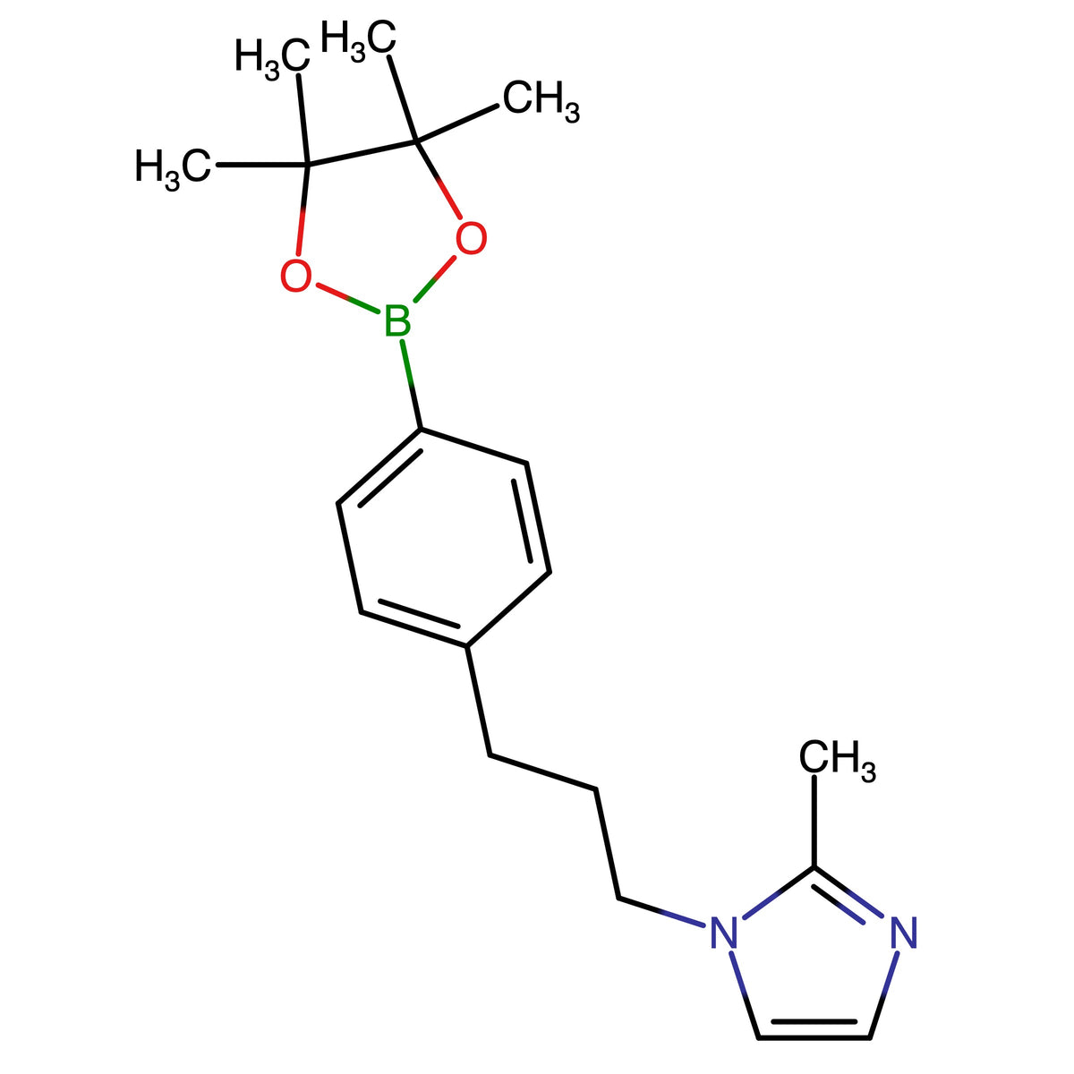 2-Methyl-1-(3-(4-(4,4,5,5-tetramethyl-1,3,2-dioxaborolan-2-yl)phenyl)propyl)-1H-imidazole