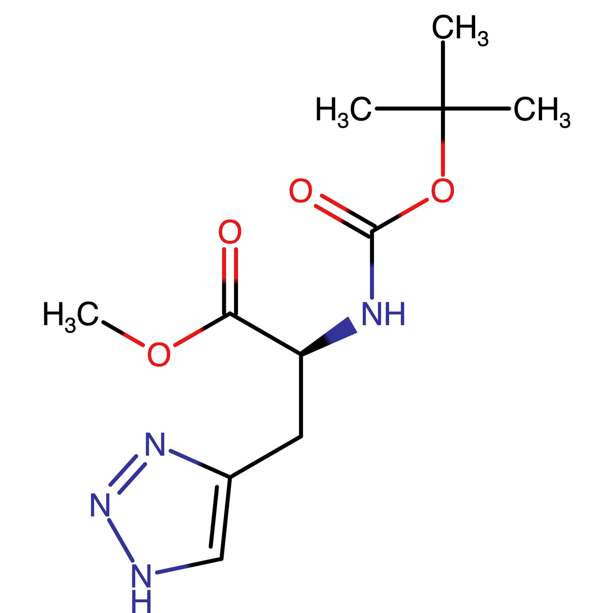 4-((2S)-2-Methoxycarbonyl-6,6-dimethyl-4-oxo-3-aza-5-oxaheptyl)-1H-1,2,3-triazol