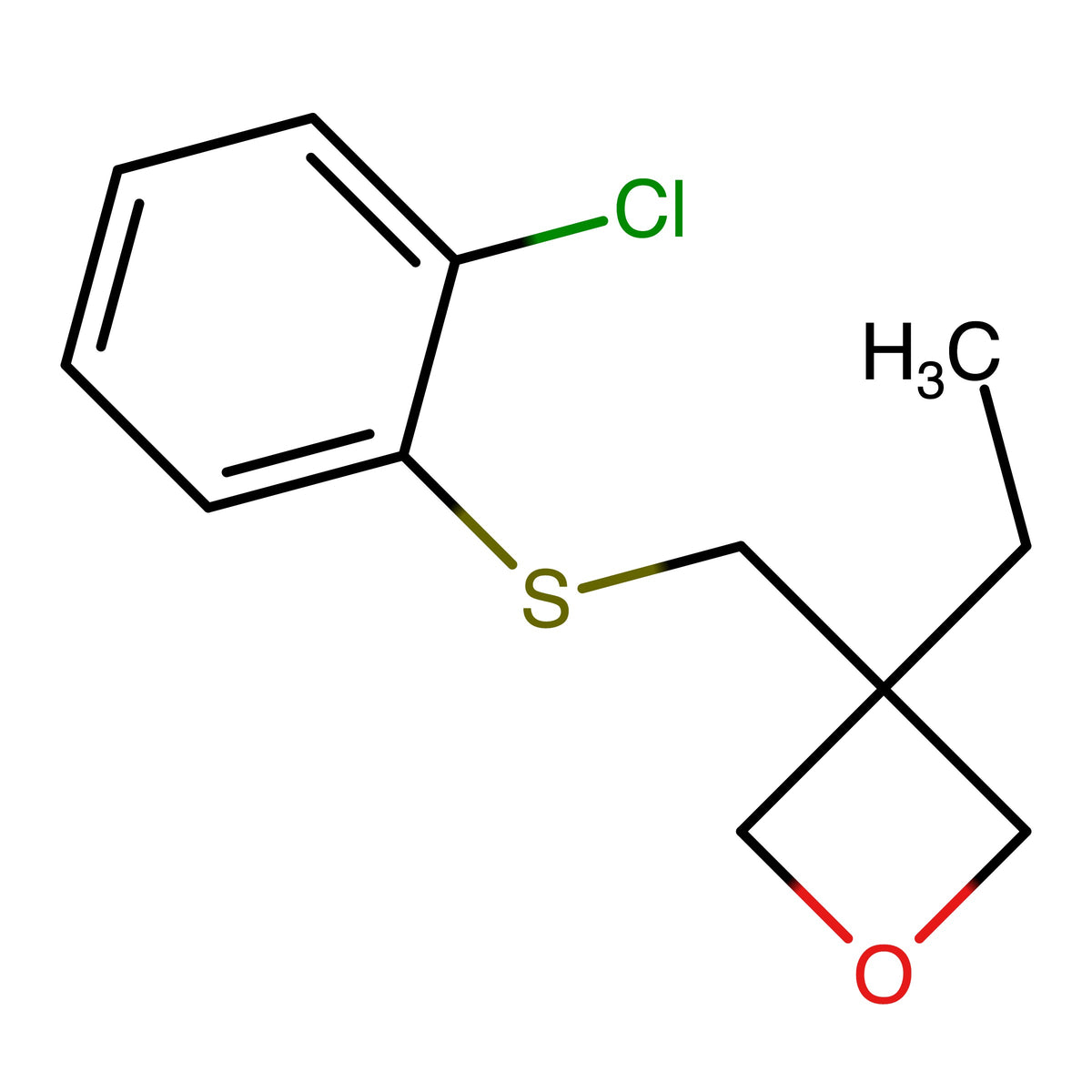 3-Ethyl-3-(2-(2-chlorophenyl)-2-thiaethyl)oxetane
