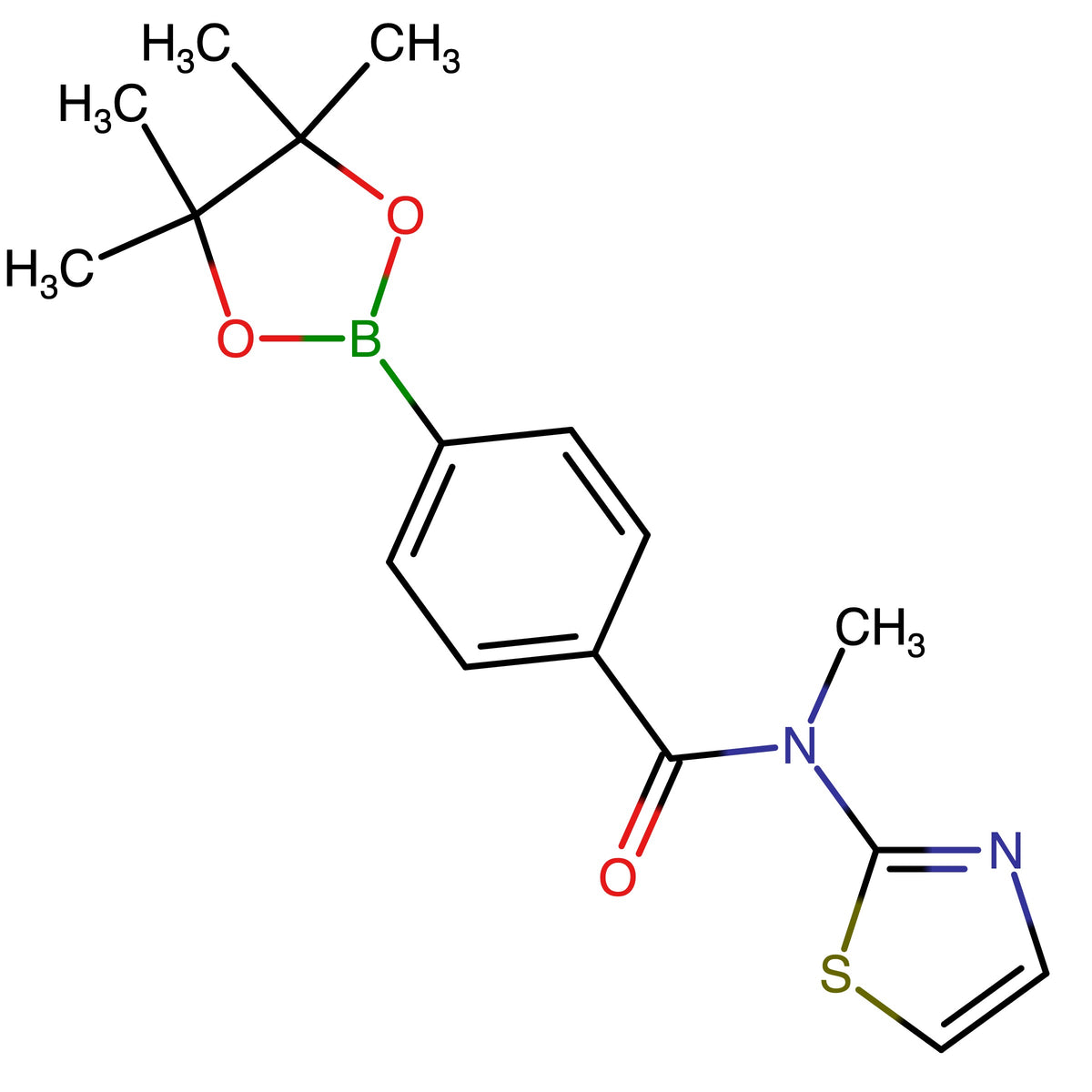 N-Methyl-4-(4,4,5,5-tetramethyl-1,3,2-dioxaborolan-2-yl)-N-(thiazol-2-yl)benzamide