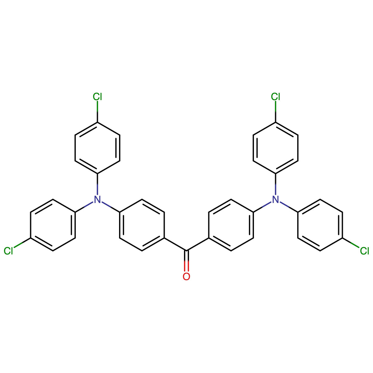 Bis(4-(bis(4-chlorophenyl)amino)phenyl)methanone