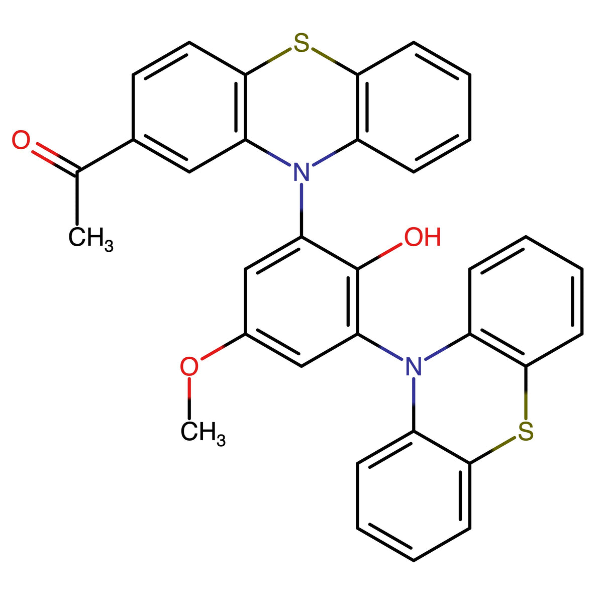 1-(10-(2-Hydroxy-5-methoxy-3-(10H-phenothiazin-10-yl)phenyl)-10H-phenothiazin-2-yl)ethan-1-one