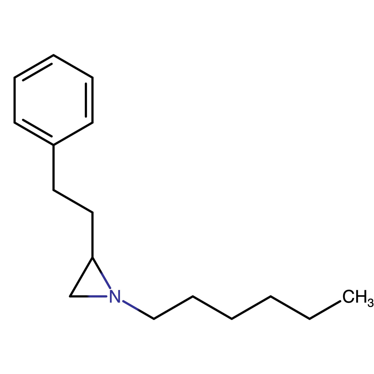 1-Hexyl-2-phenethylaziridin