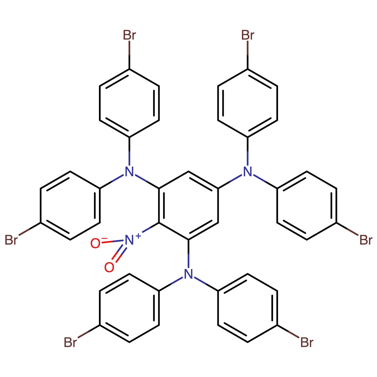 N1, N1, N3, N3, N5, N5-Hexakis(4-bromophenyl)-2-nitrobenzene-1,3,5-triamine