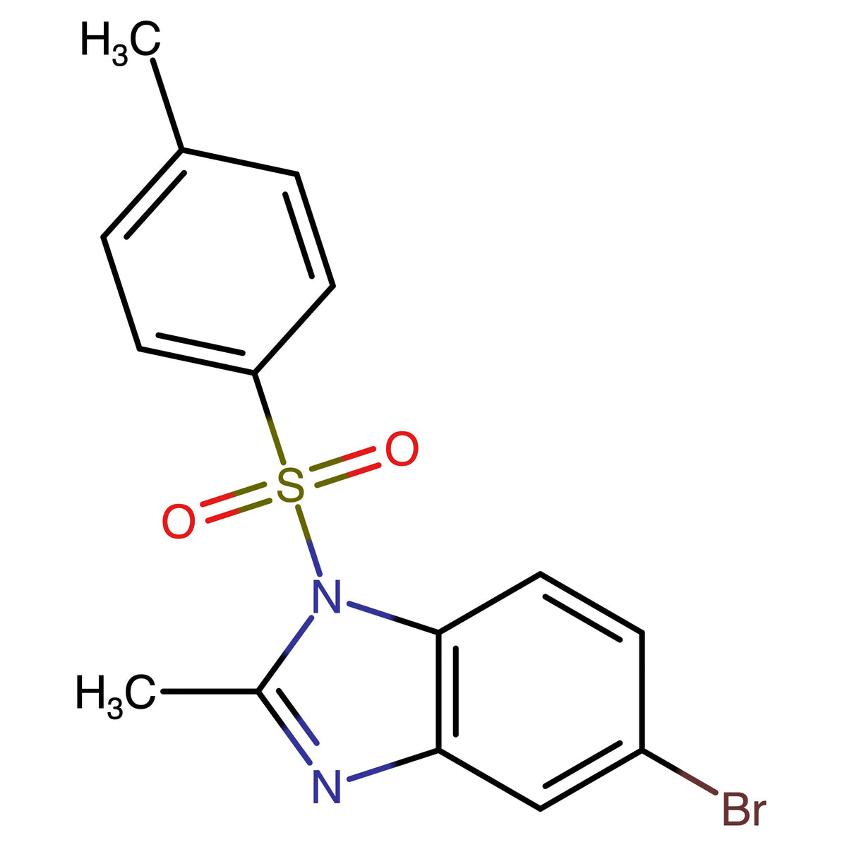 5-Bromo-2-methyl-1-(4-methylphenyl)sulfonylbenzimidazole