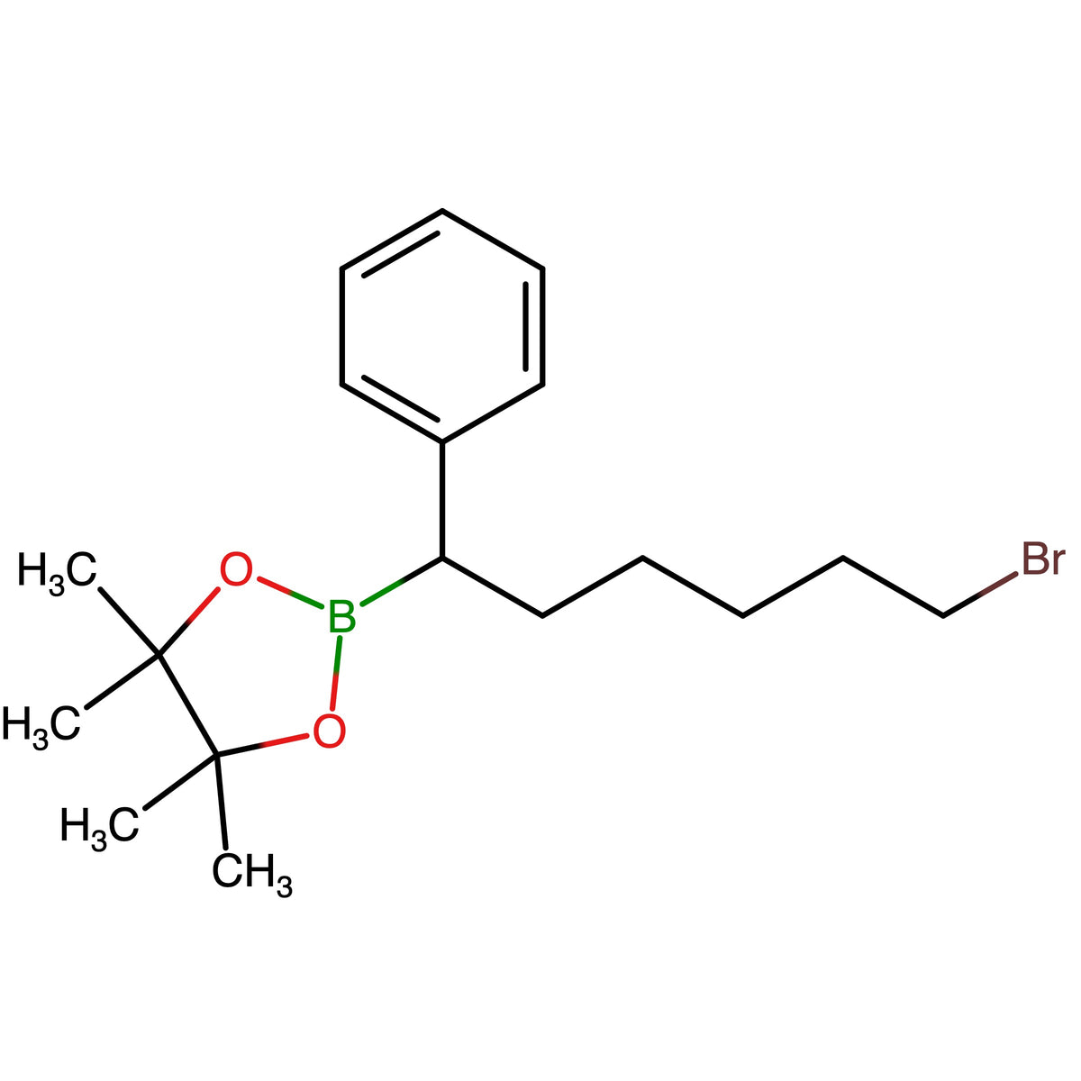 2-(6-Bromo-1-phenylhexyl)-4,4,5,5-tetramethyl-1,3,2-dioxaborolane
