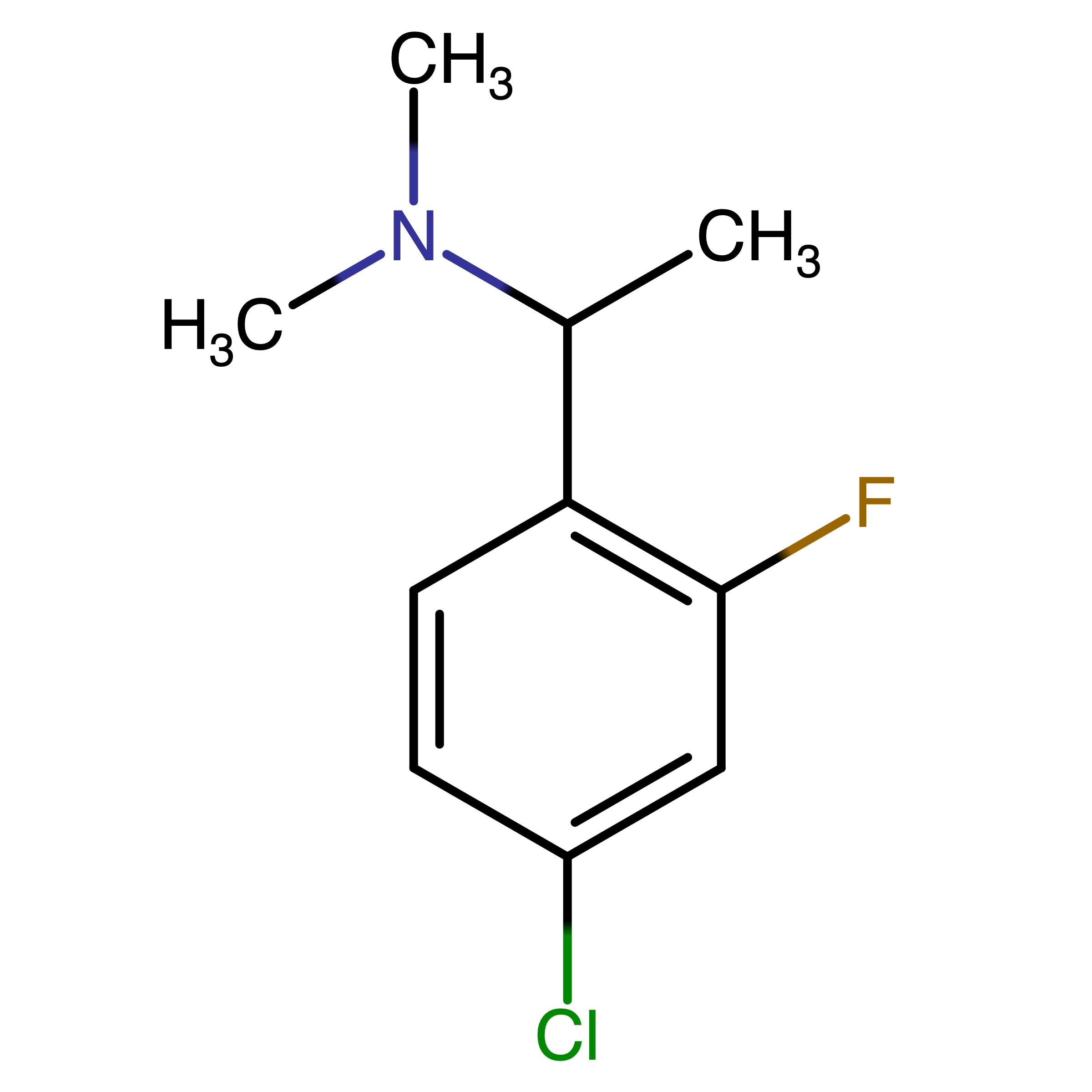 Name: 1-(4-chloro-2-fluorophenyl)-N,N-dimethylethan-1-amine