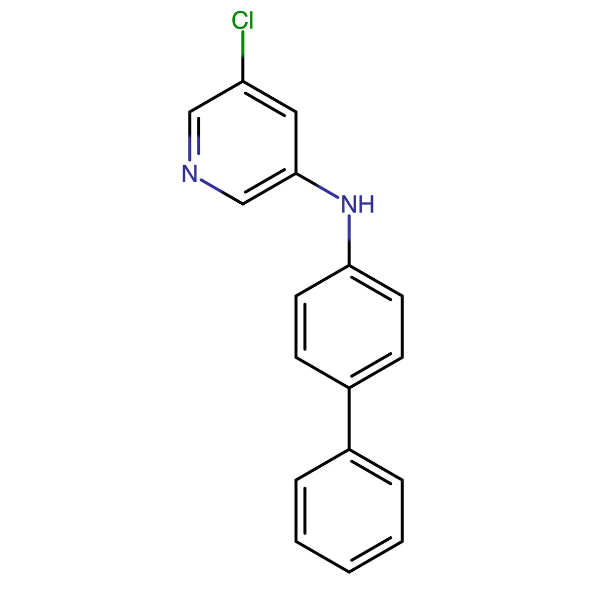N-([1,1'-Biphenyl]-4-yl)-5-chloropyridin-3-amine