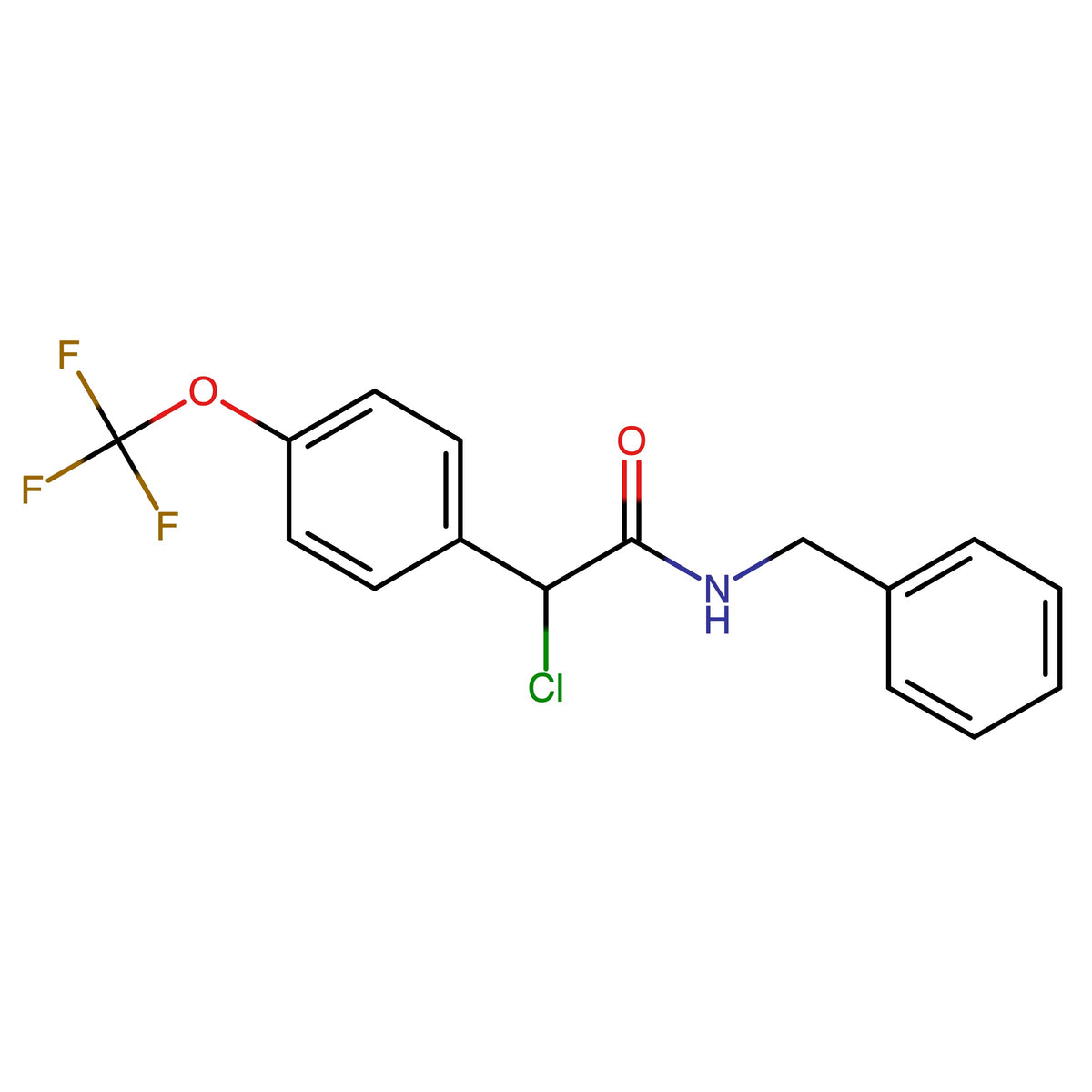 N-Benzyl-2-chloro-2-(4-(trifluoromethoxy)phenyl)acetamideÊ