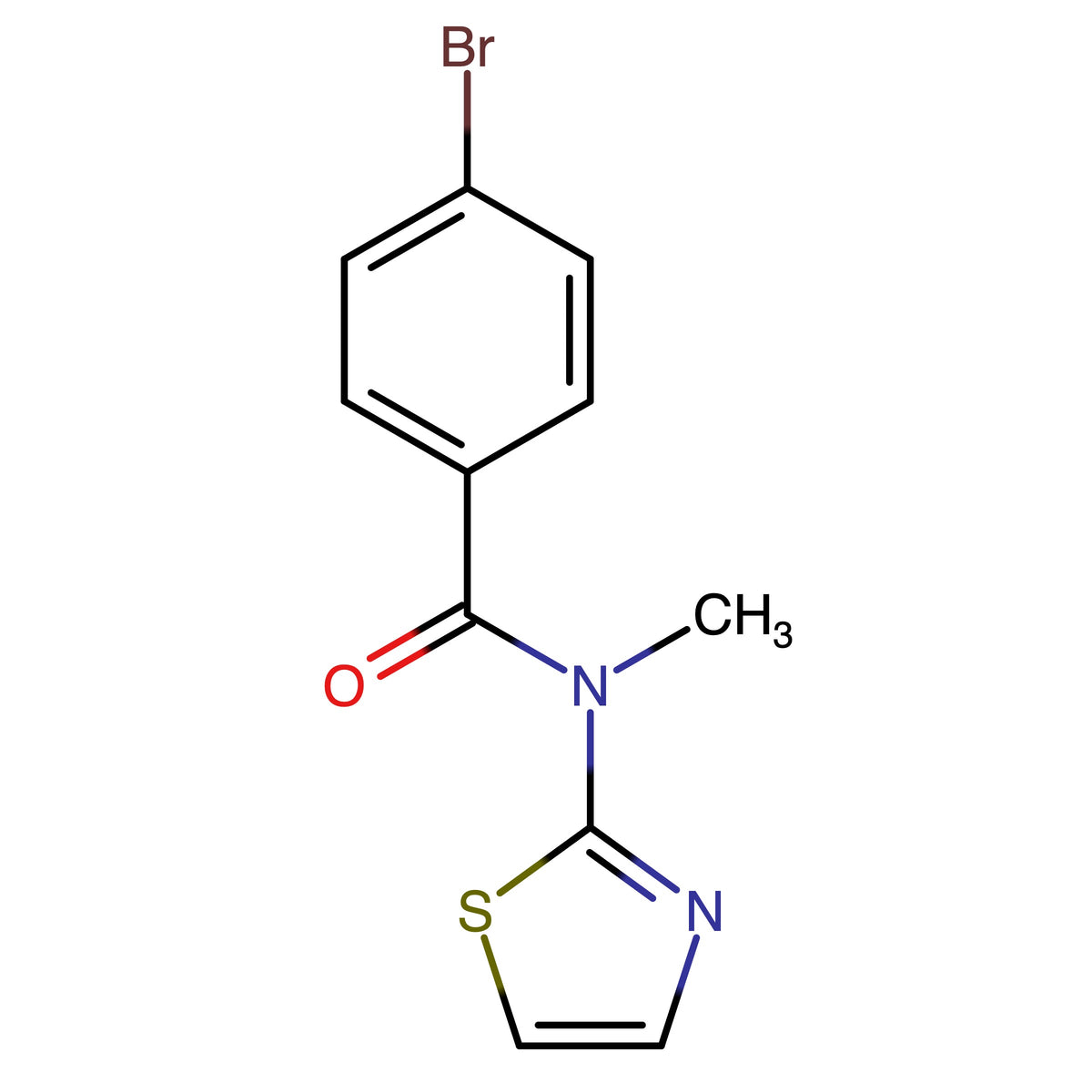 4-Bromo-N-methyl-N-(1,3-thiazol-2-yl)benzamide