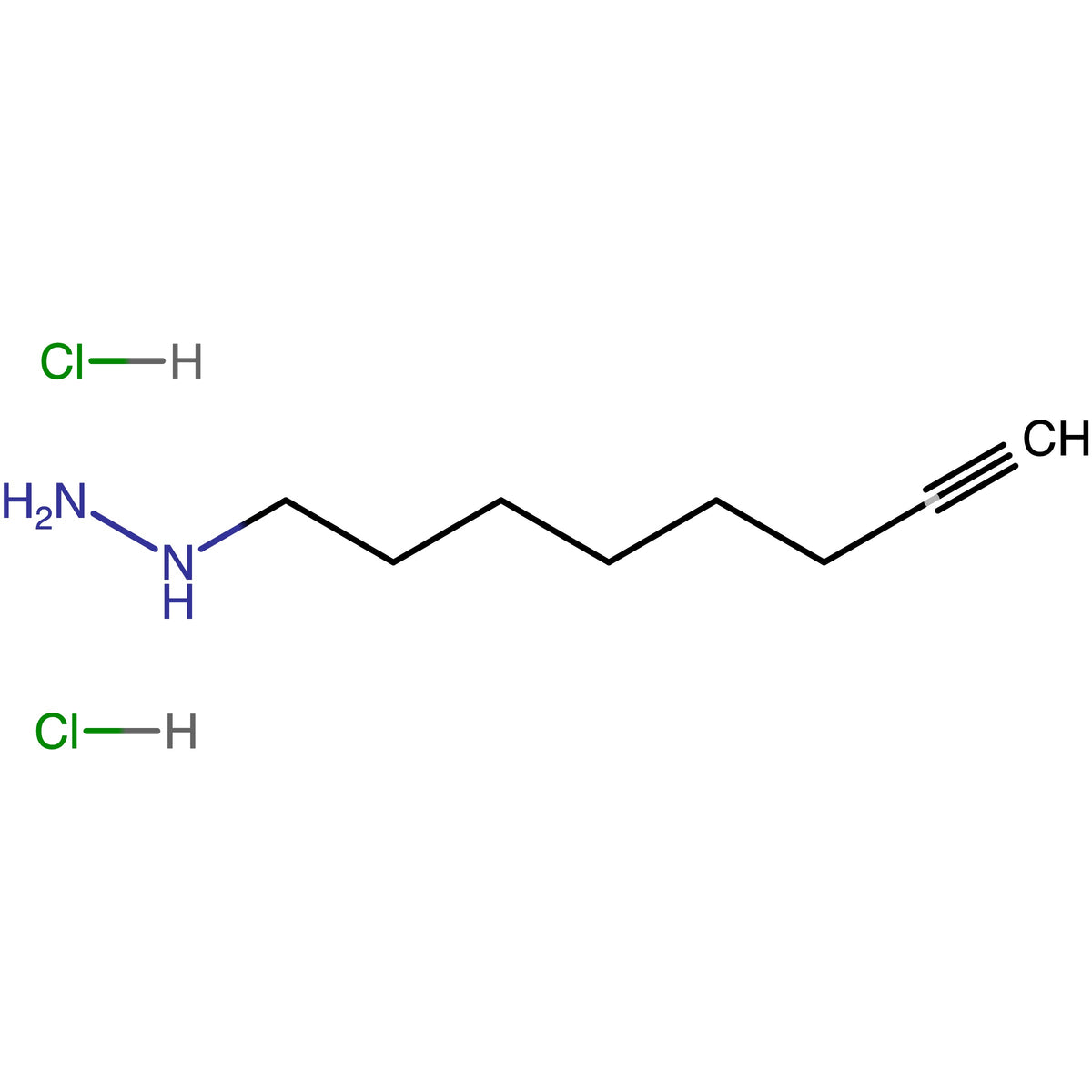 1-7-Octyn-1-ylhydrazine dihydrochloride