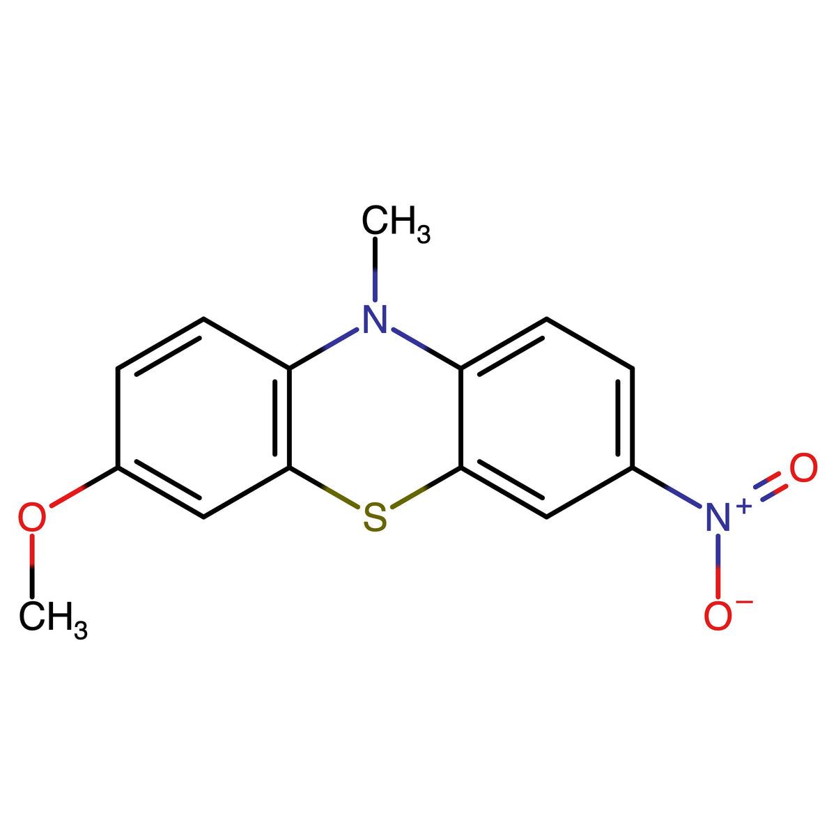 3-Methoxy-10-methyl-7-nitrophenothiazine