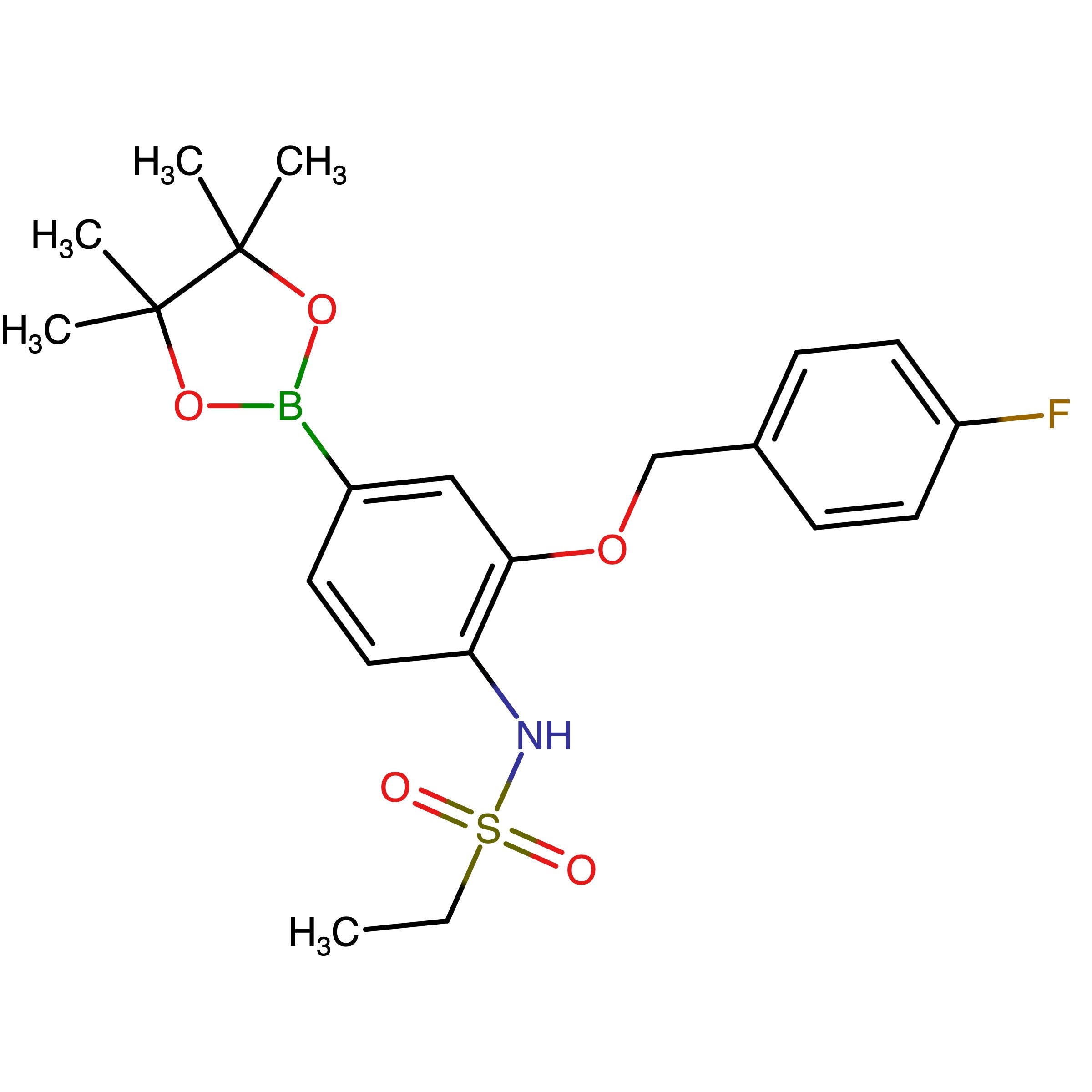 N-[2-[(4-Fluorophenyl)methoxy]-4-(4,4,5,5-tetramethyl-1,3,2-dioxaborolan-2-yl)phenyl]ethanesulfonamide 