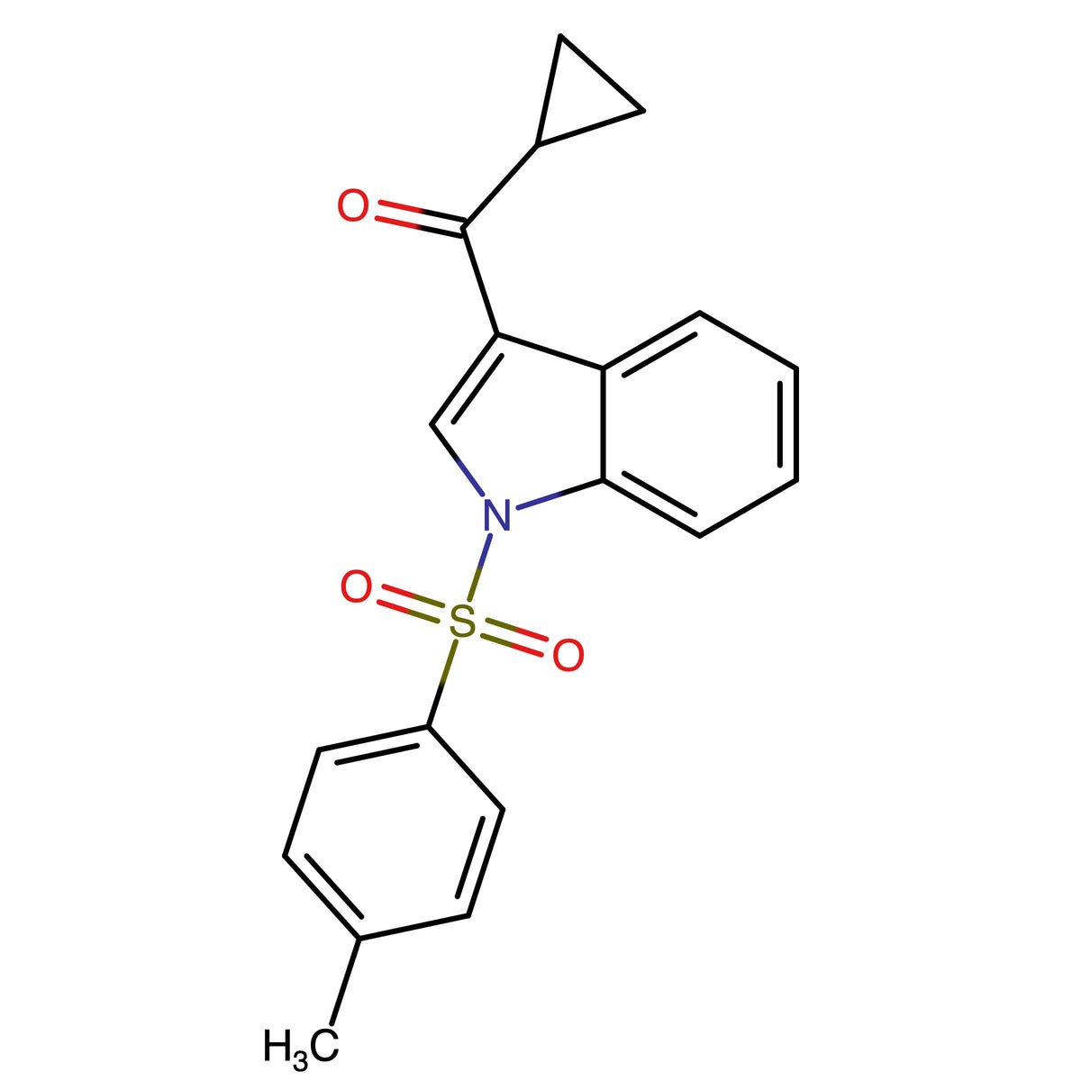 cyclopropyl(1-tosylindol-3-yl)methanone