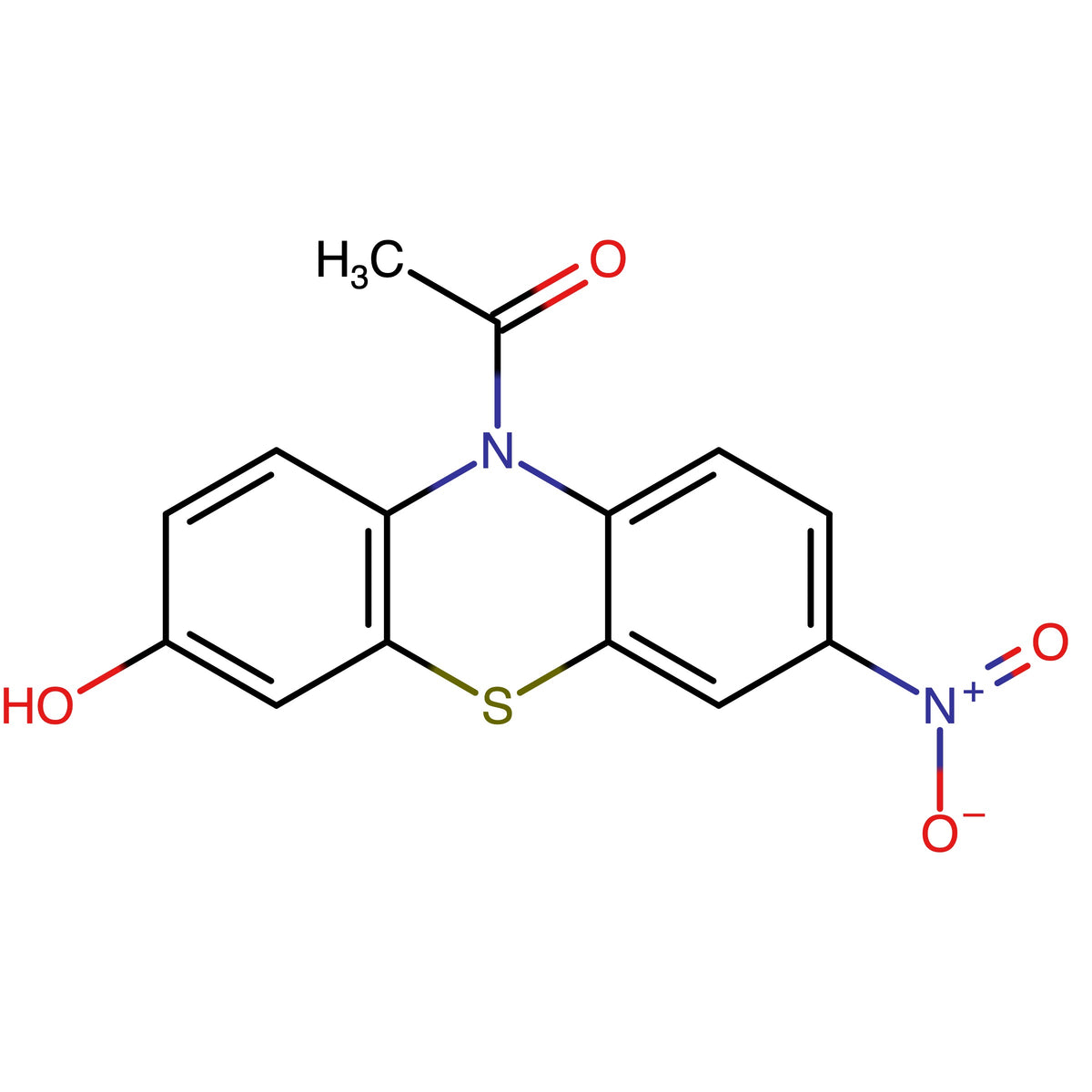 1-(3-Hydroxy-7-nitrophenothiazin-10-yl)ethanone