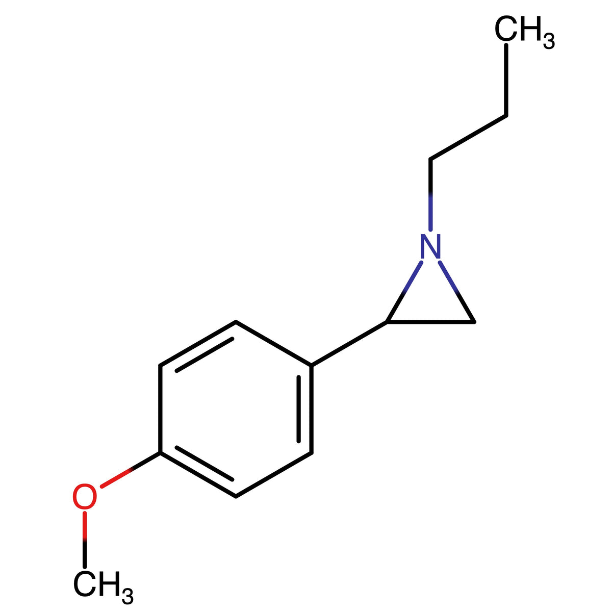 2-(4-Methoxyphenyl)-1-propylaziridine