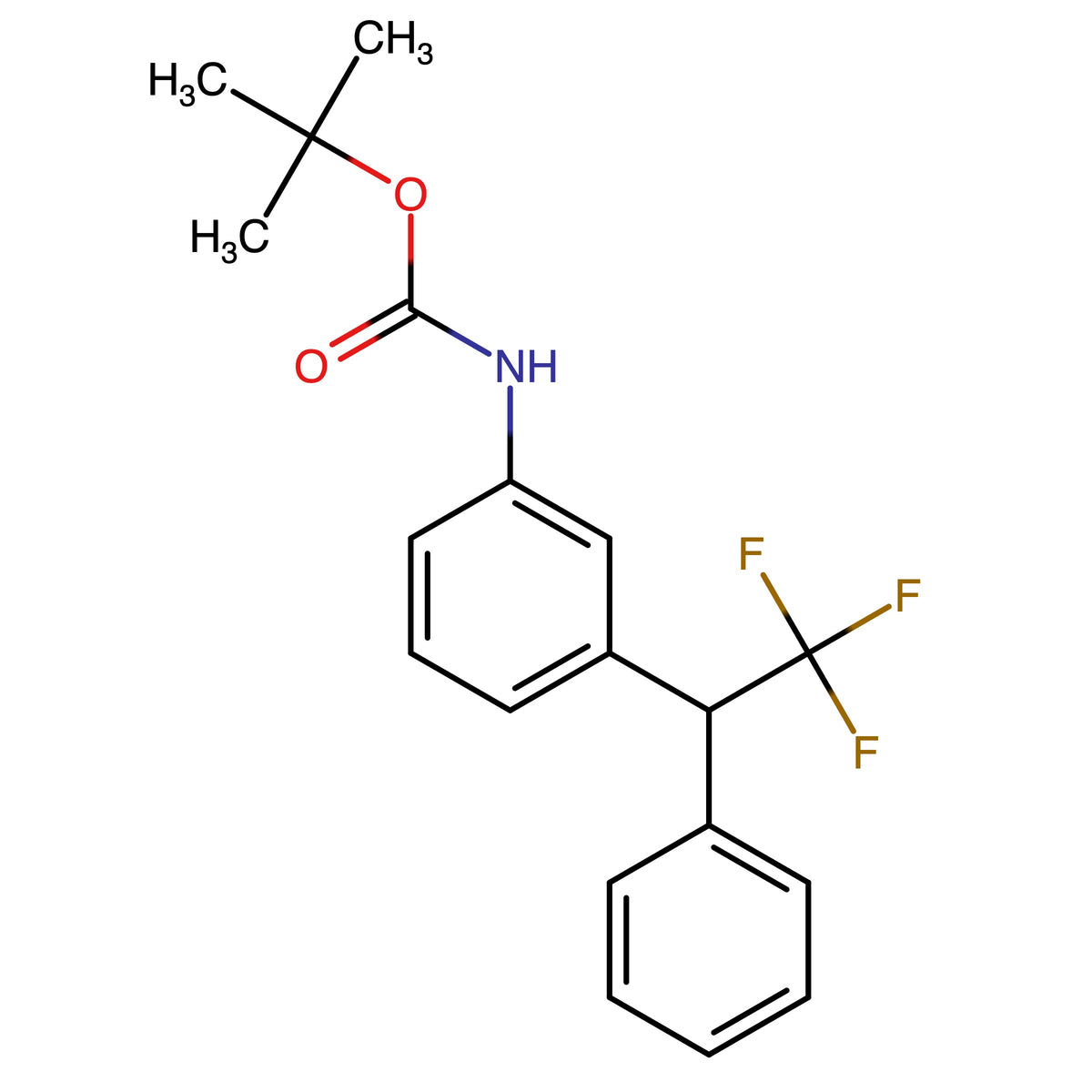 t-Butyl (3-(2,2,2-trifluoro-1-phenylethyl)phenyl)carbamate