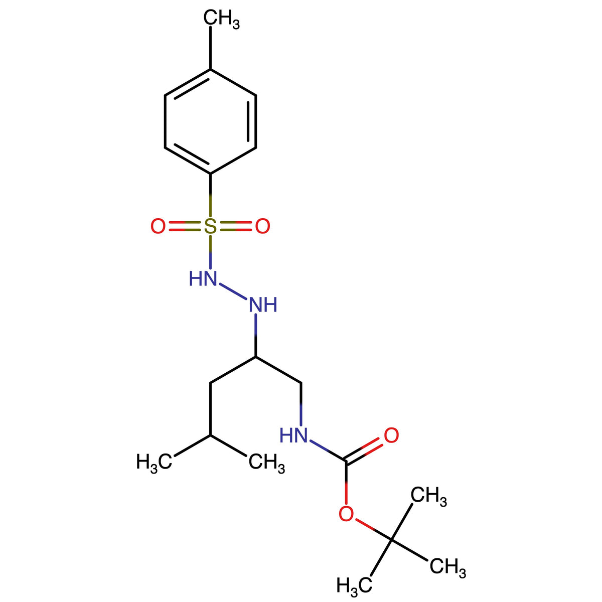 tert-Butyl (4-methyl-2-(2-tosylhydrazineyl)pentyl)carbamate