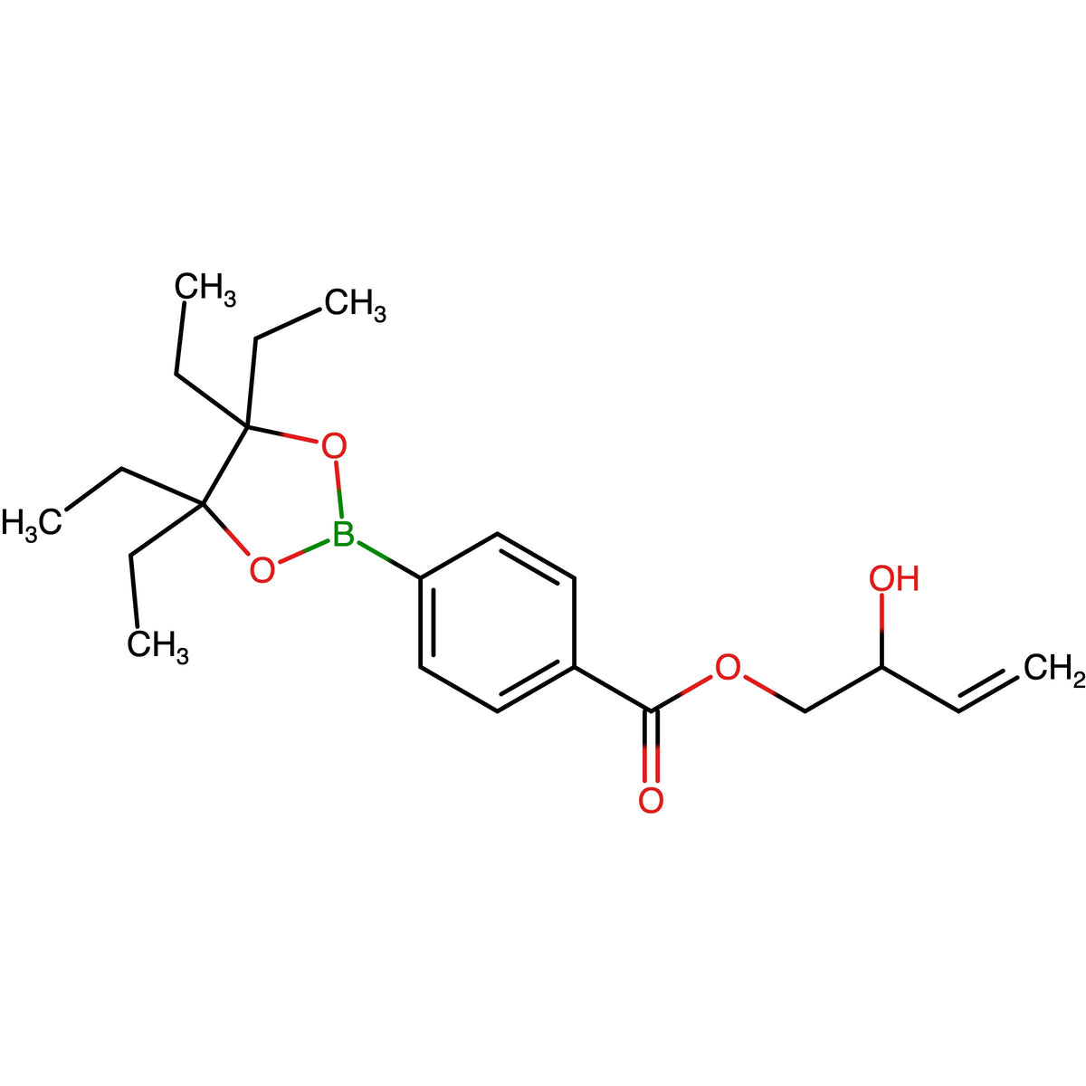 2-Hydroxybut-3-en-1-yl 4-(4,4,5,5-tetraethyl-1,3,2-dioxaborolan-2-yl)benzoate