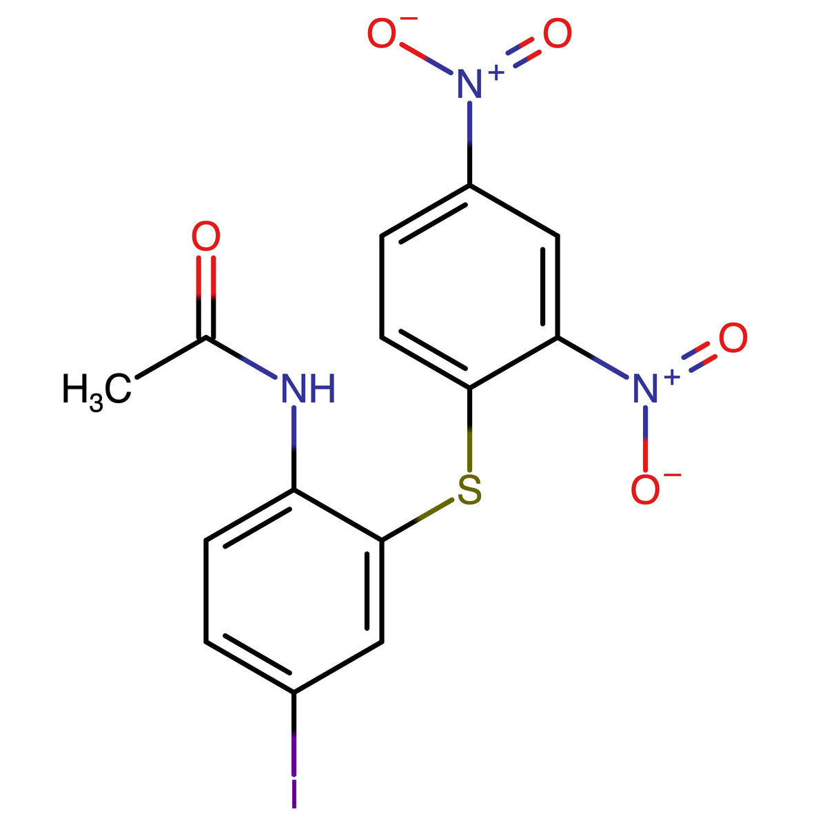 N-(2-((2,4-Dinitrophenyl)thio)-5-iodophenyl)-acetamide